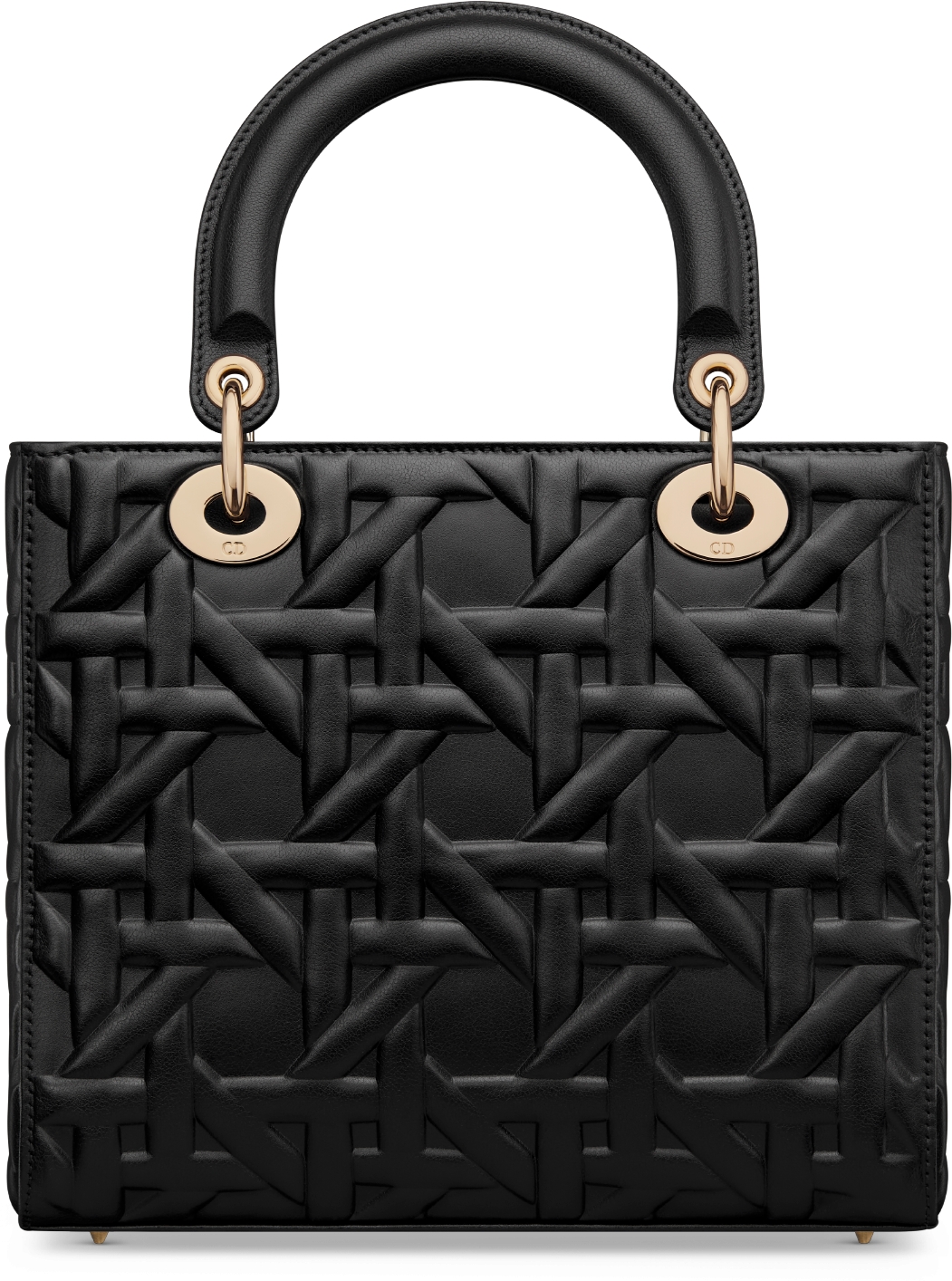 Medium Lady Dior Bag Black Graphic Cannage Calfskin | DIOR