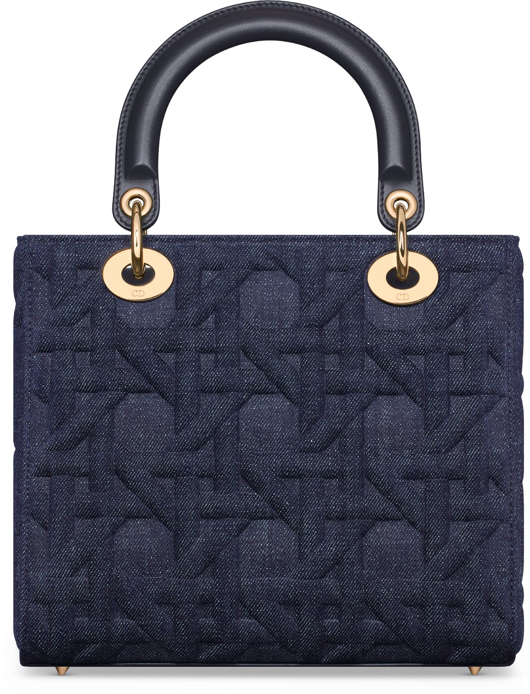 Medium Lady Dior Bag Blue Graphic Cannage Denim DIOR