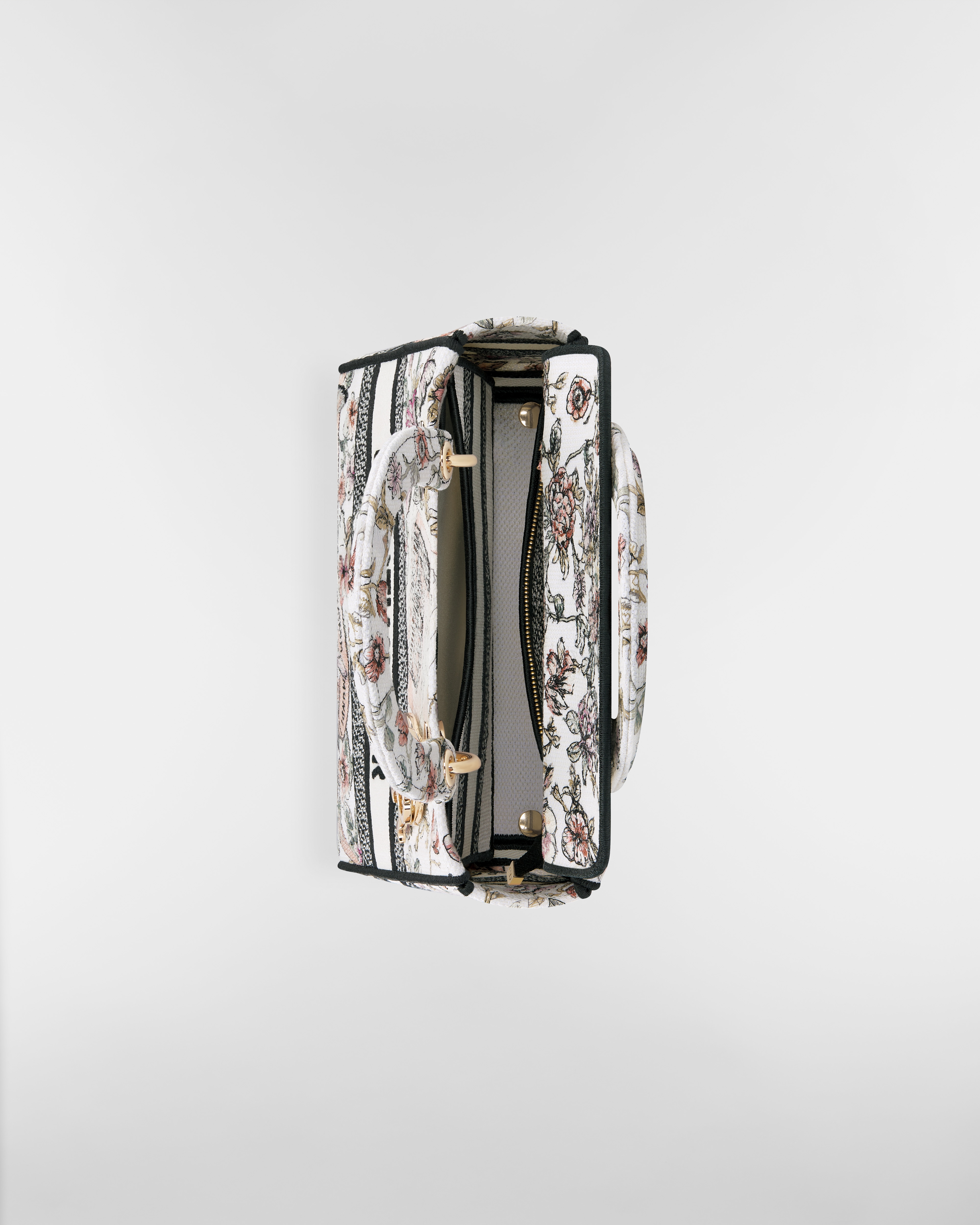 Medium Lady D-Lite Bag Pink Souvenir de Rome Embroidery E06