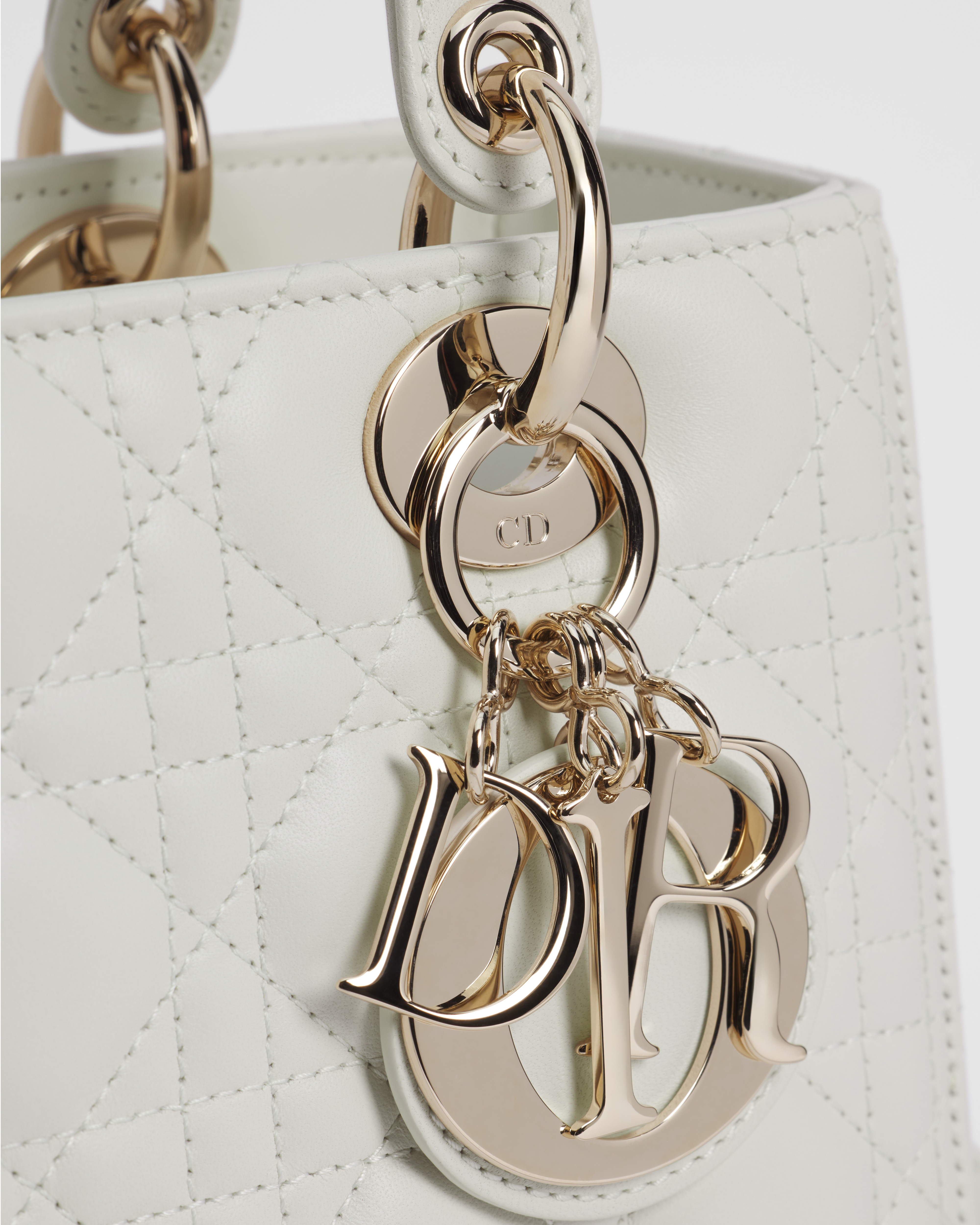 Medium Lady Dior Bag Latte Cannage Lambskin E09