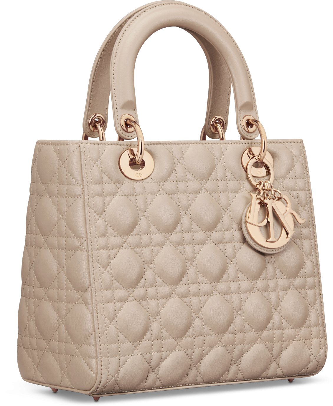 Medium Lady Dior Bag Three quarter closed view