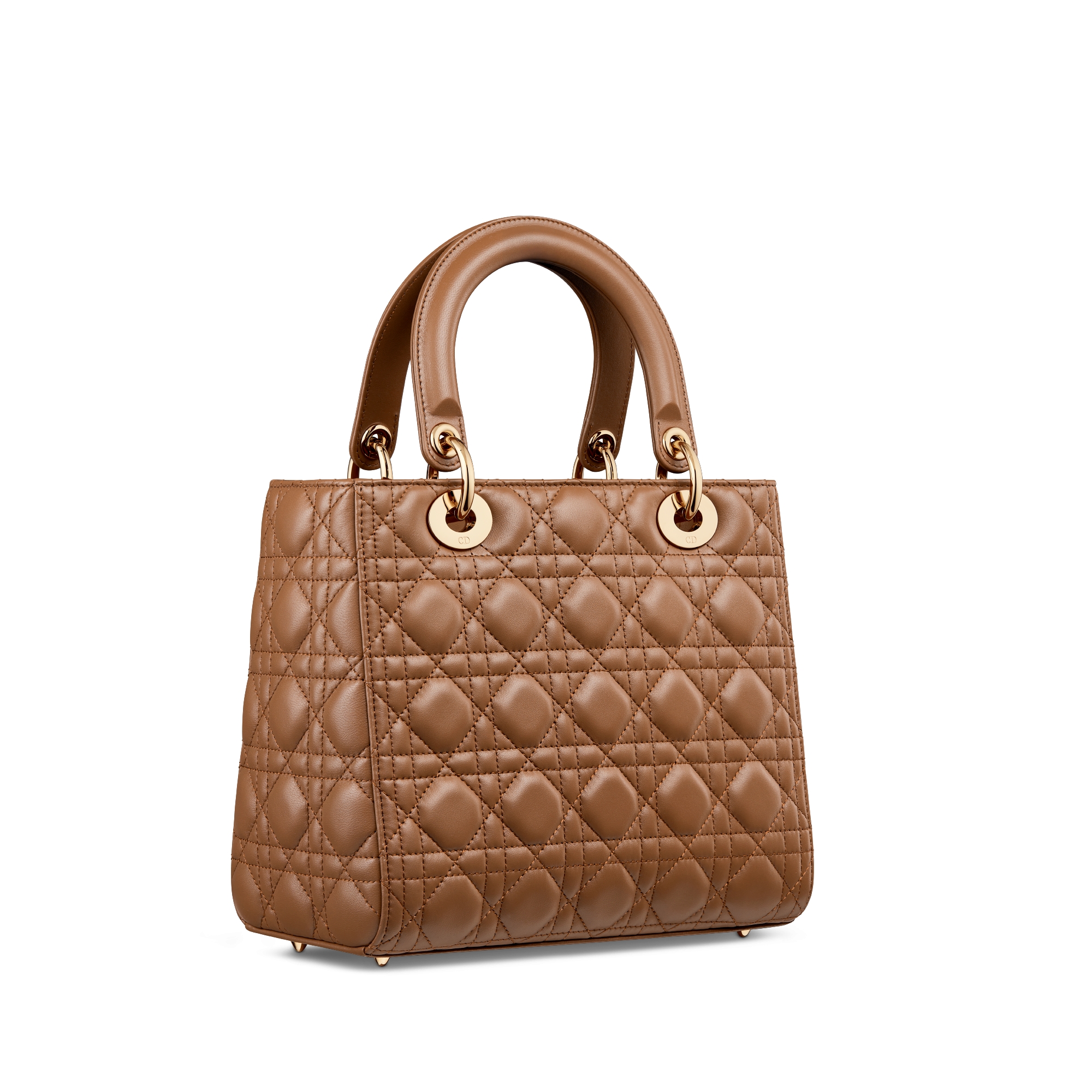 Medium Lady Dior Bag Camel Cannage Lambskin E03