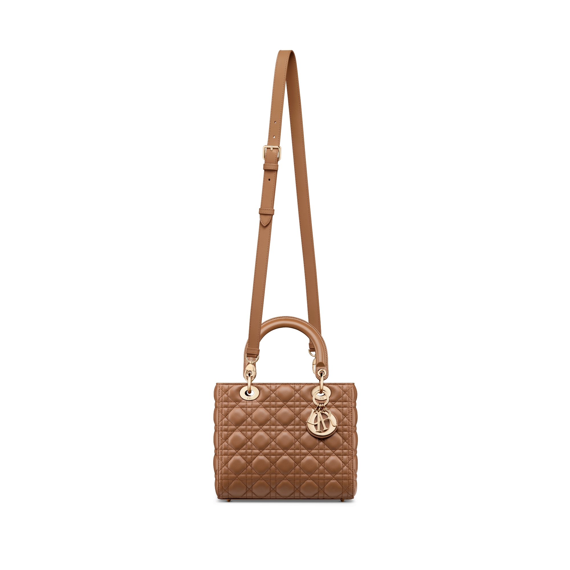 Medium Lady Dior Bag Camel Cannage Lambskin E07