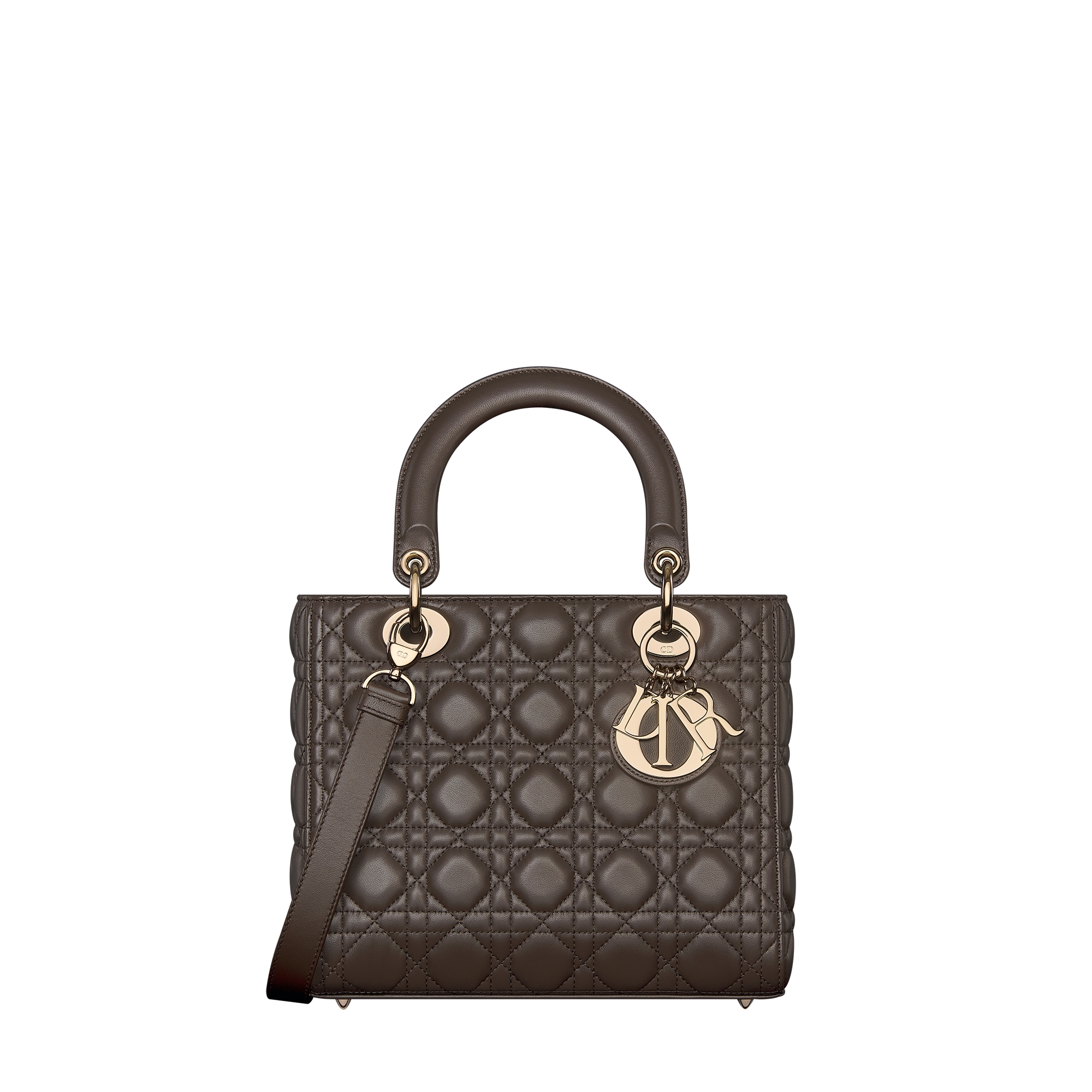  Dark Chocolate Brown Cannage Lambskin