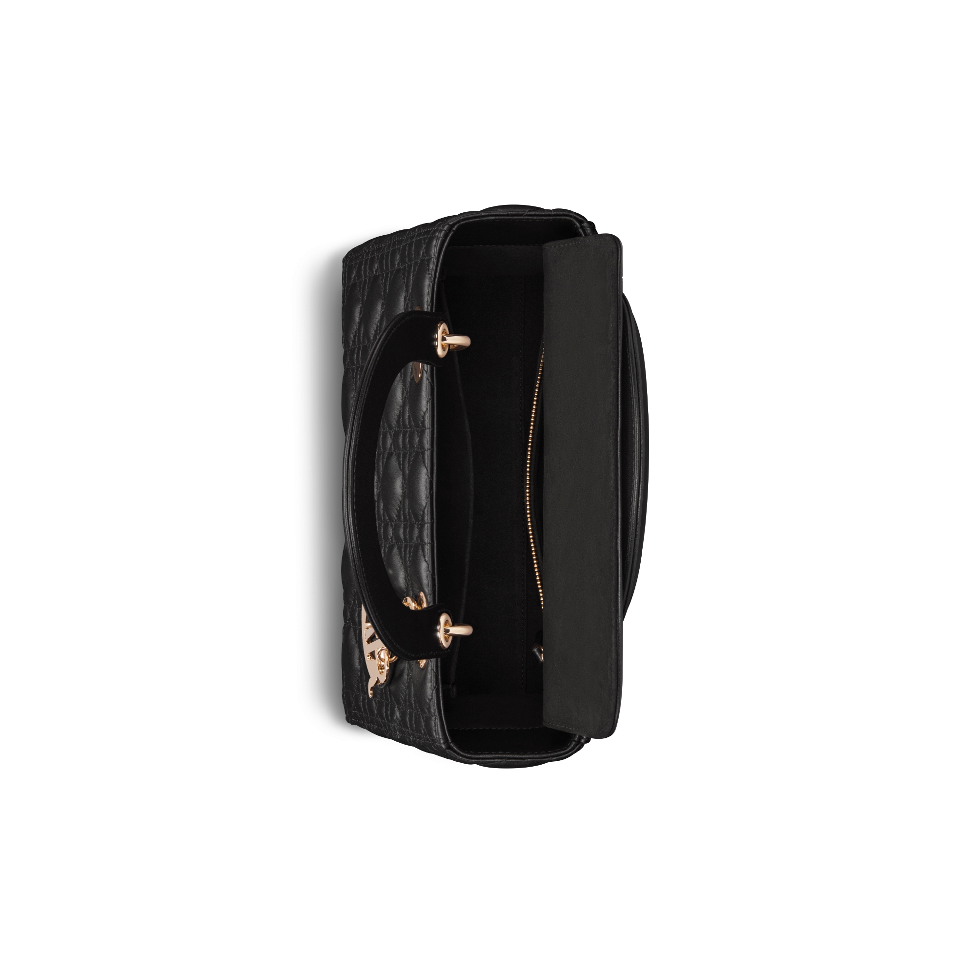 Medium Lady Dior Bag Black Cannage Lambskin E06