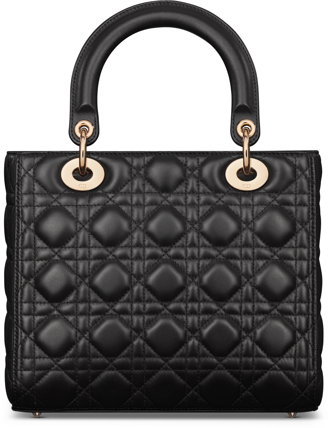 Medium Lady Dior Bag Black Cannage Lambskin DIOR