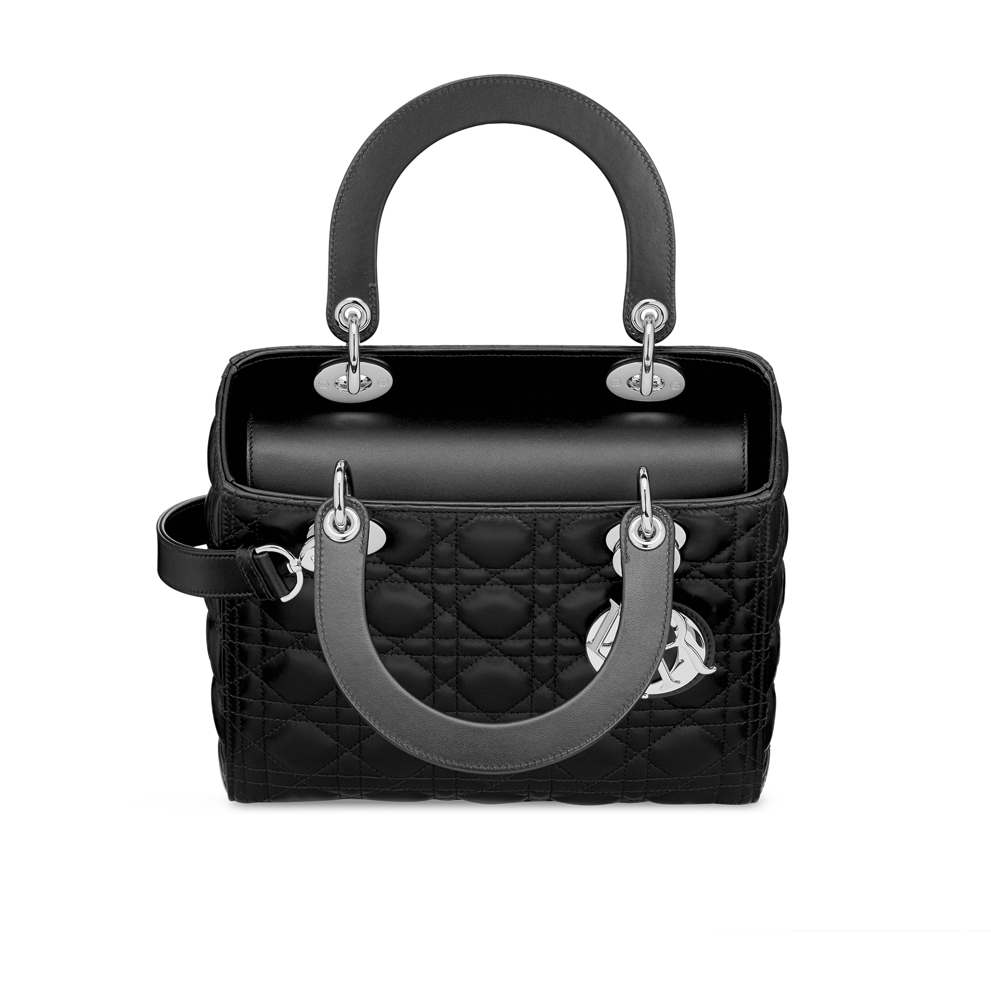 Medium Lady Dior Bag Black Cannage Lambskin E06