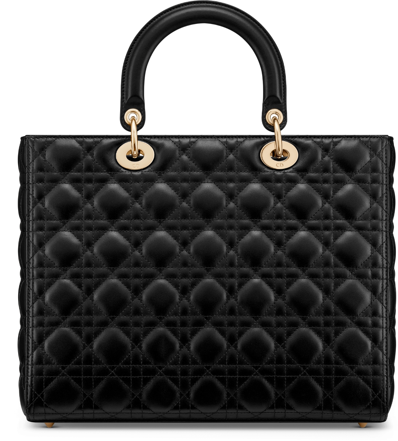 Large Lady Dior Bag Black Cannage Lambskin | DIOR