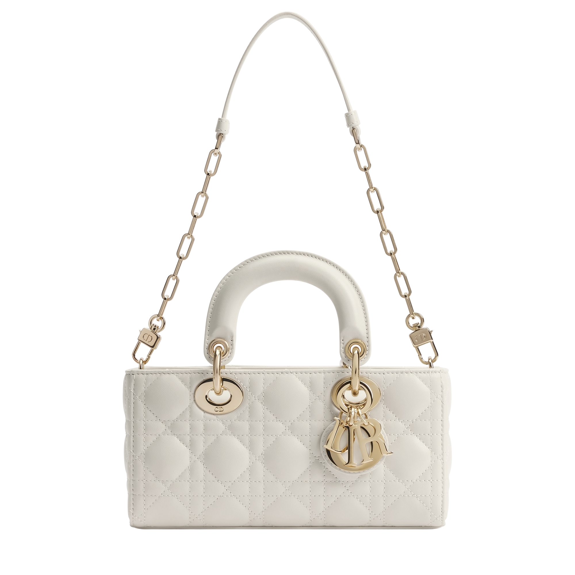 Small Lady D-Joy Bag Latte Cannage Lambskin E07