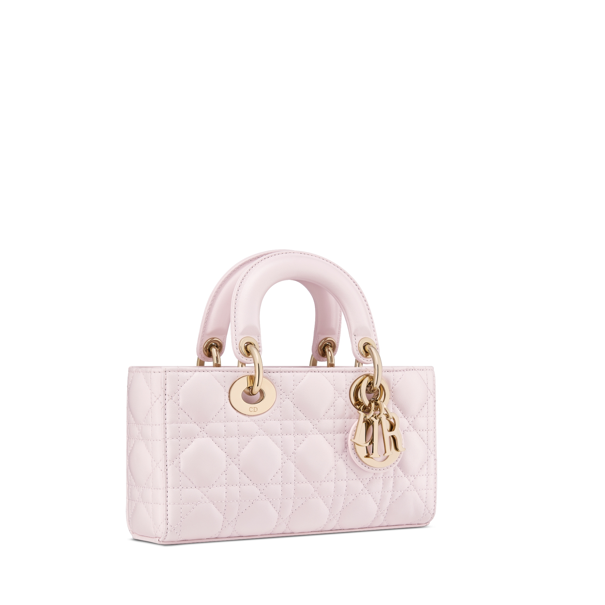 Small Lady D-Joy Bag Blush Pink Cannage Lambskin E03