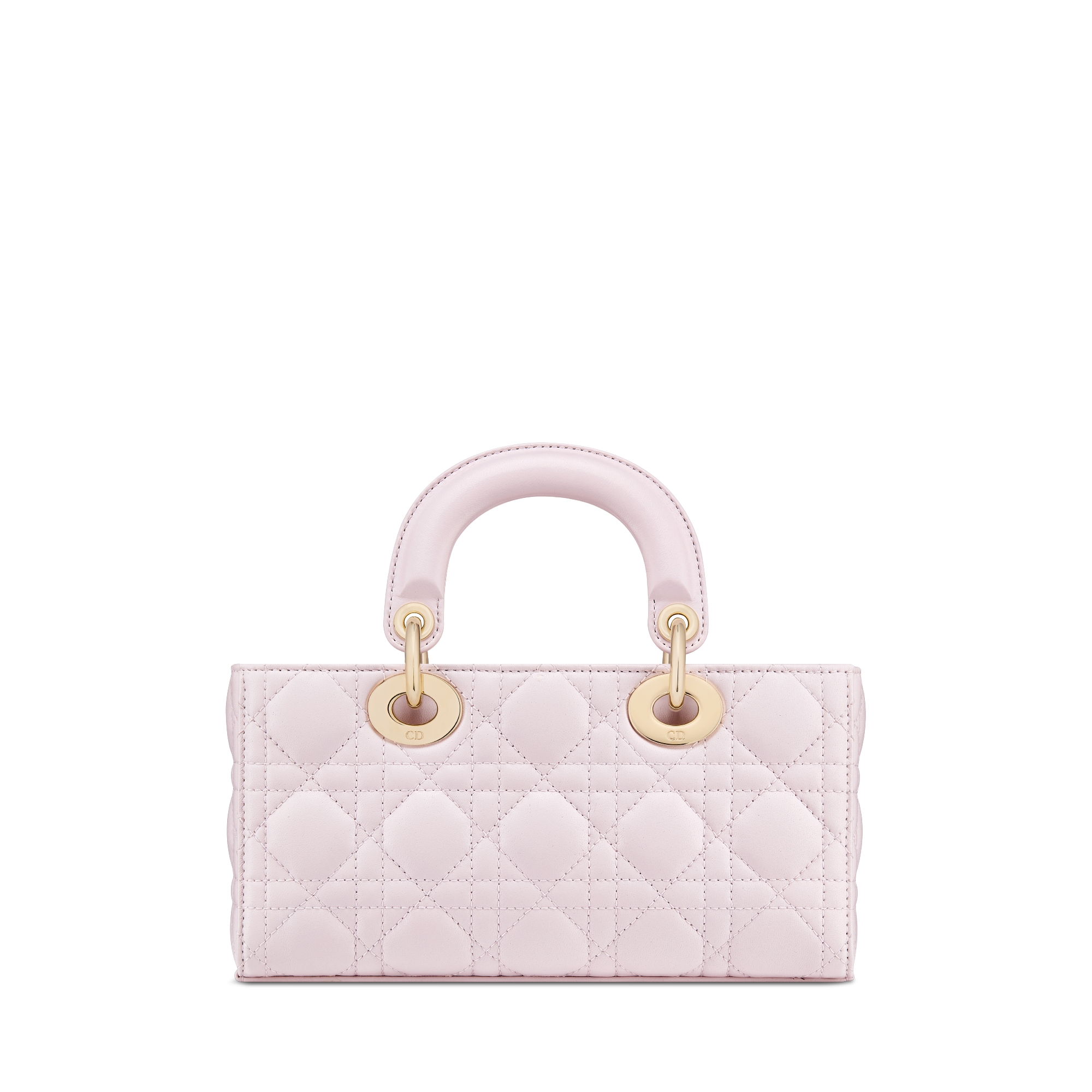Small Lady D-Joy Bag Blush Pink Cannage Lambskin E08