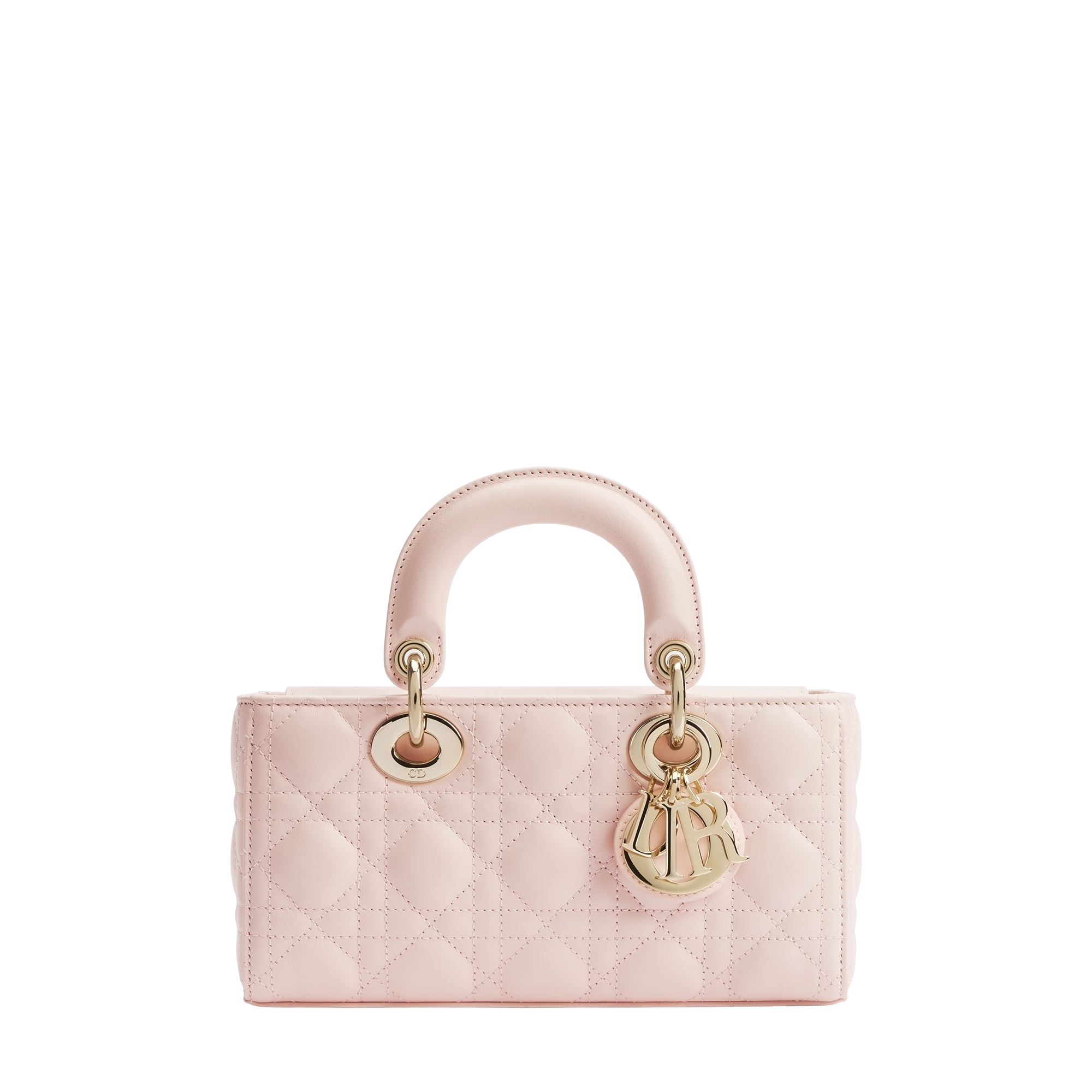  淡粉色 Cannage 籐格紋羊皮