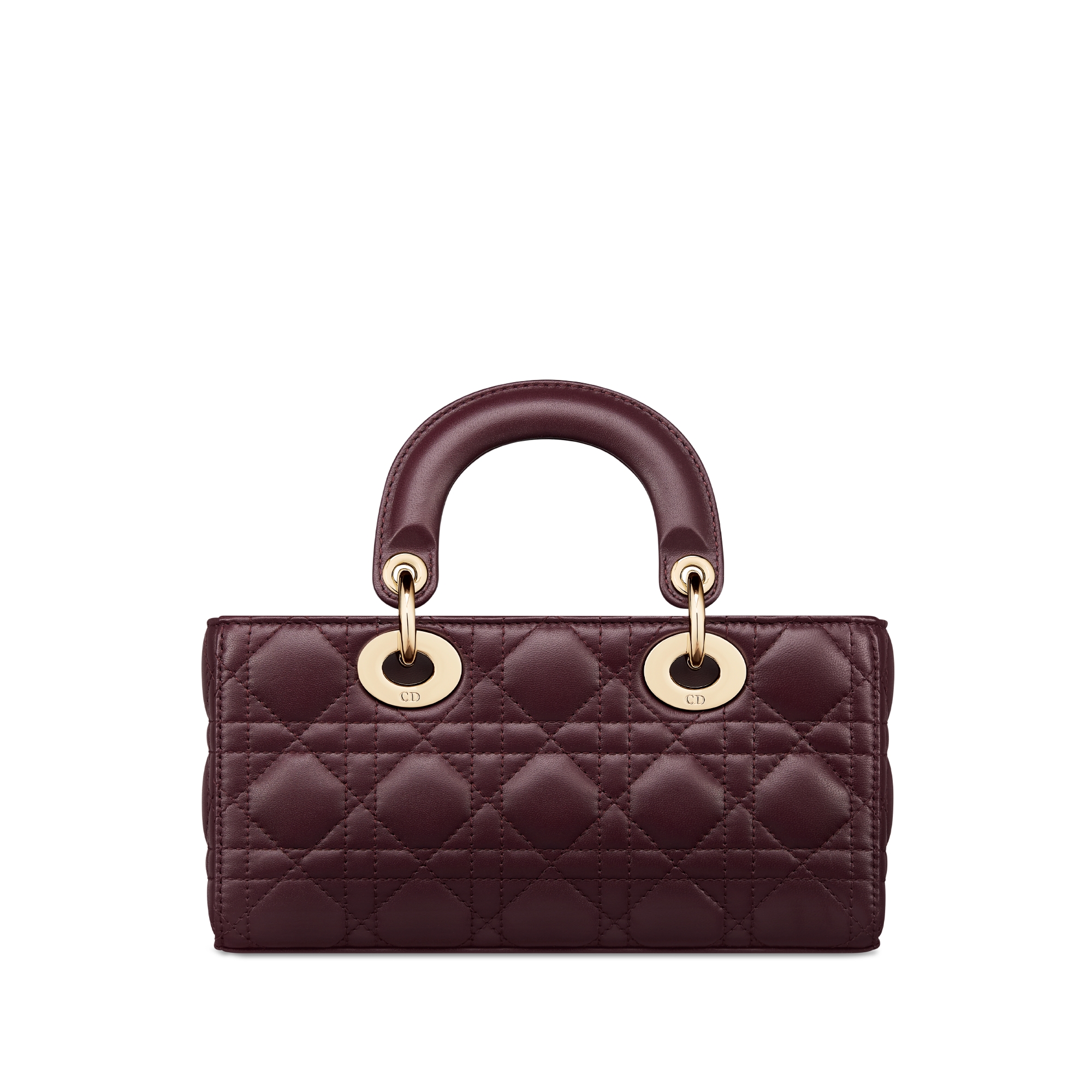 Small Lady D-Joy Bag Plum Cannage Lambskin E08