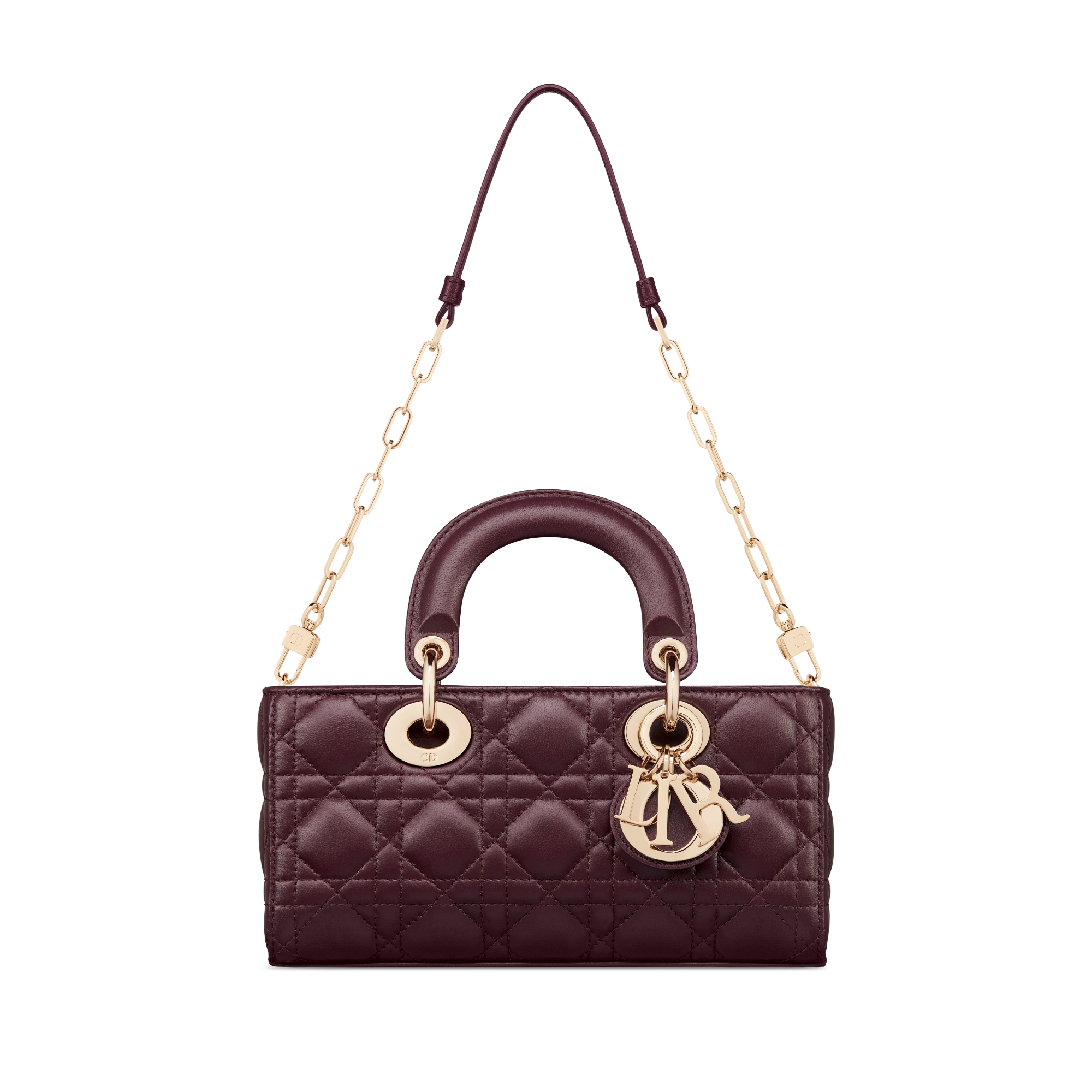 Small Lady D-Joy Bag Plum Cannage Lambskin E10