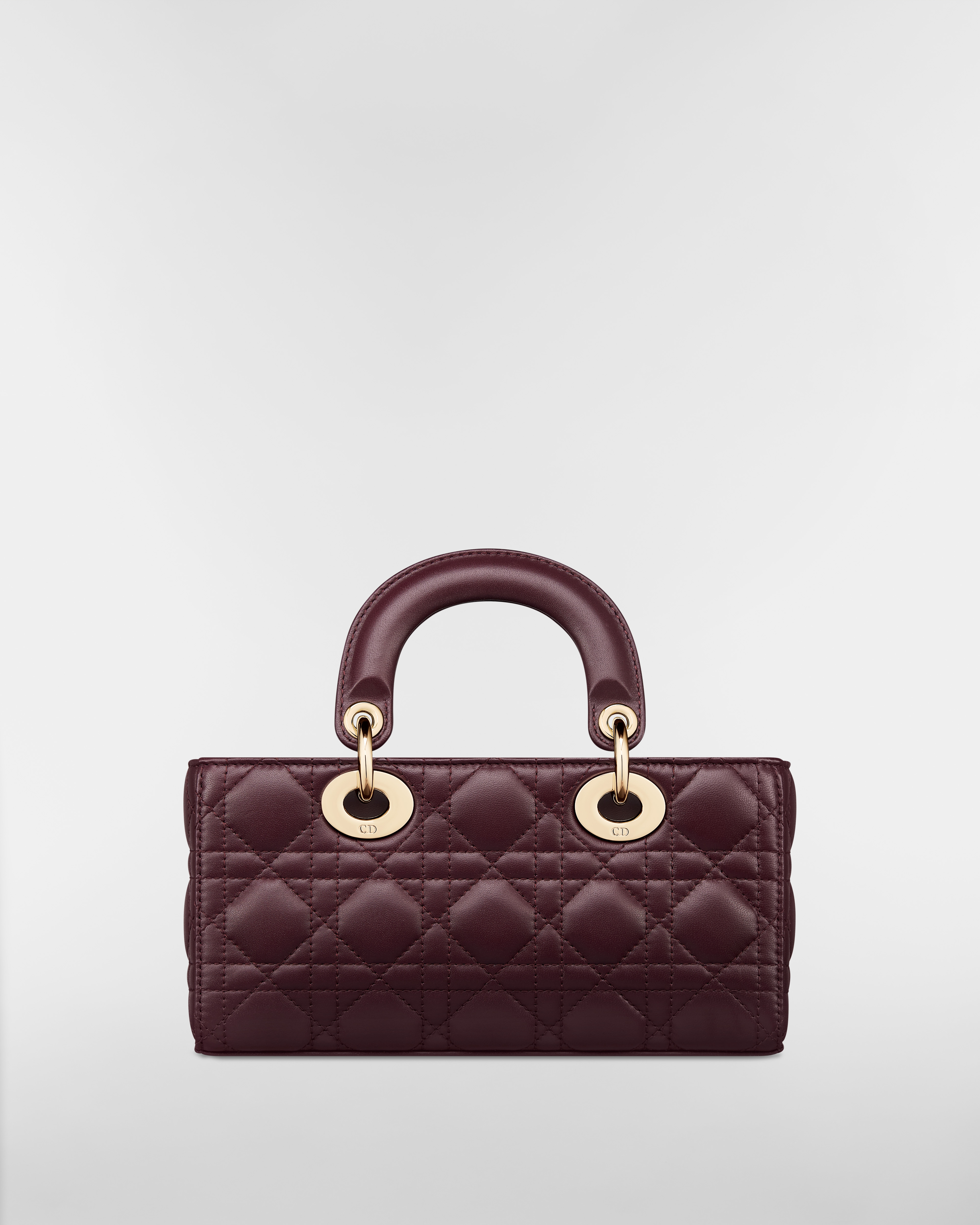 Small Lady D-Joy Bag Plum Cannage Lambskin E08