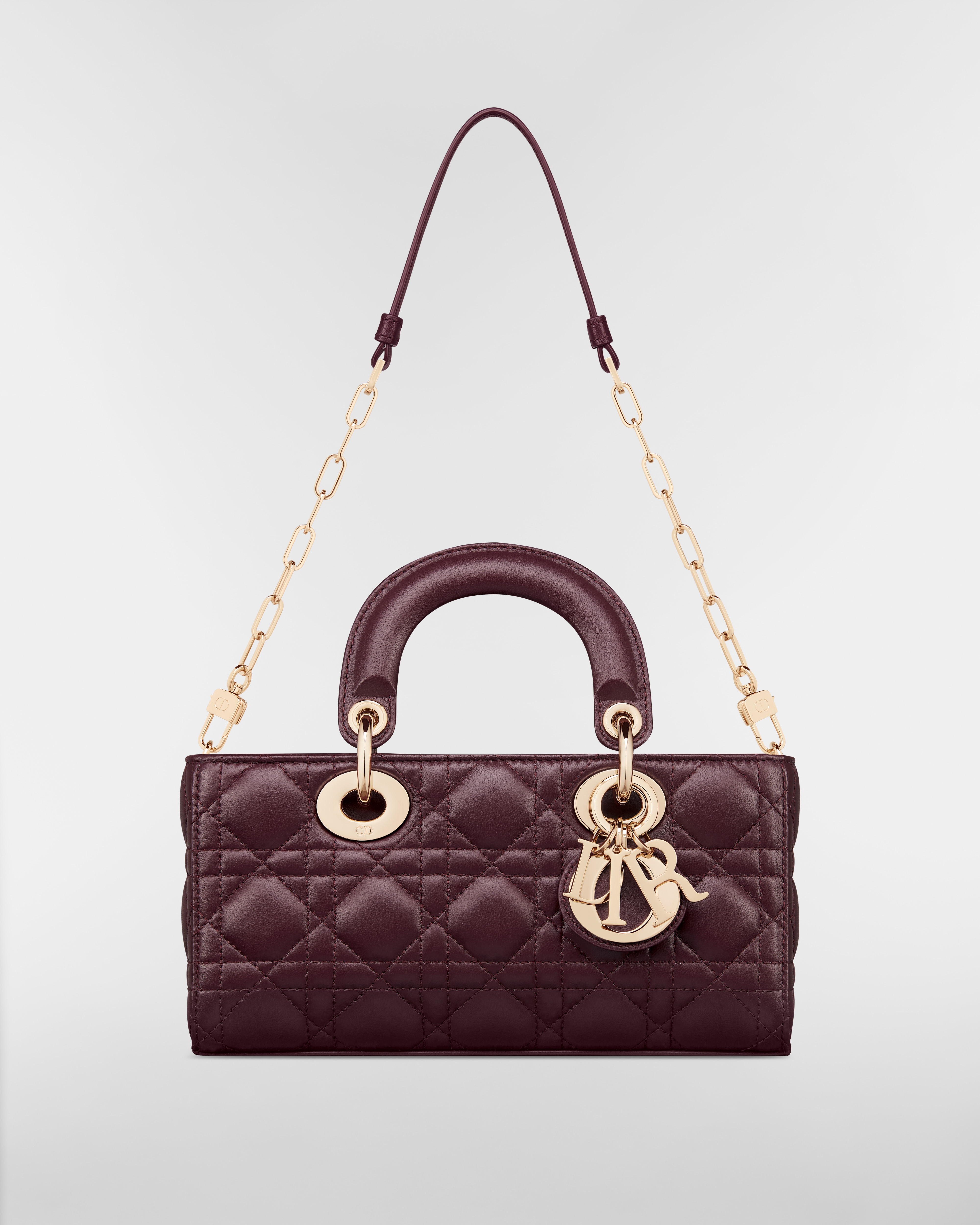 Small Lady D-Joy Bag Plum Cannage Lambskin E10