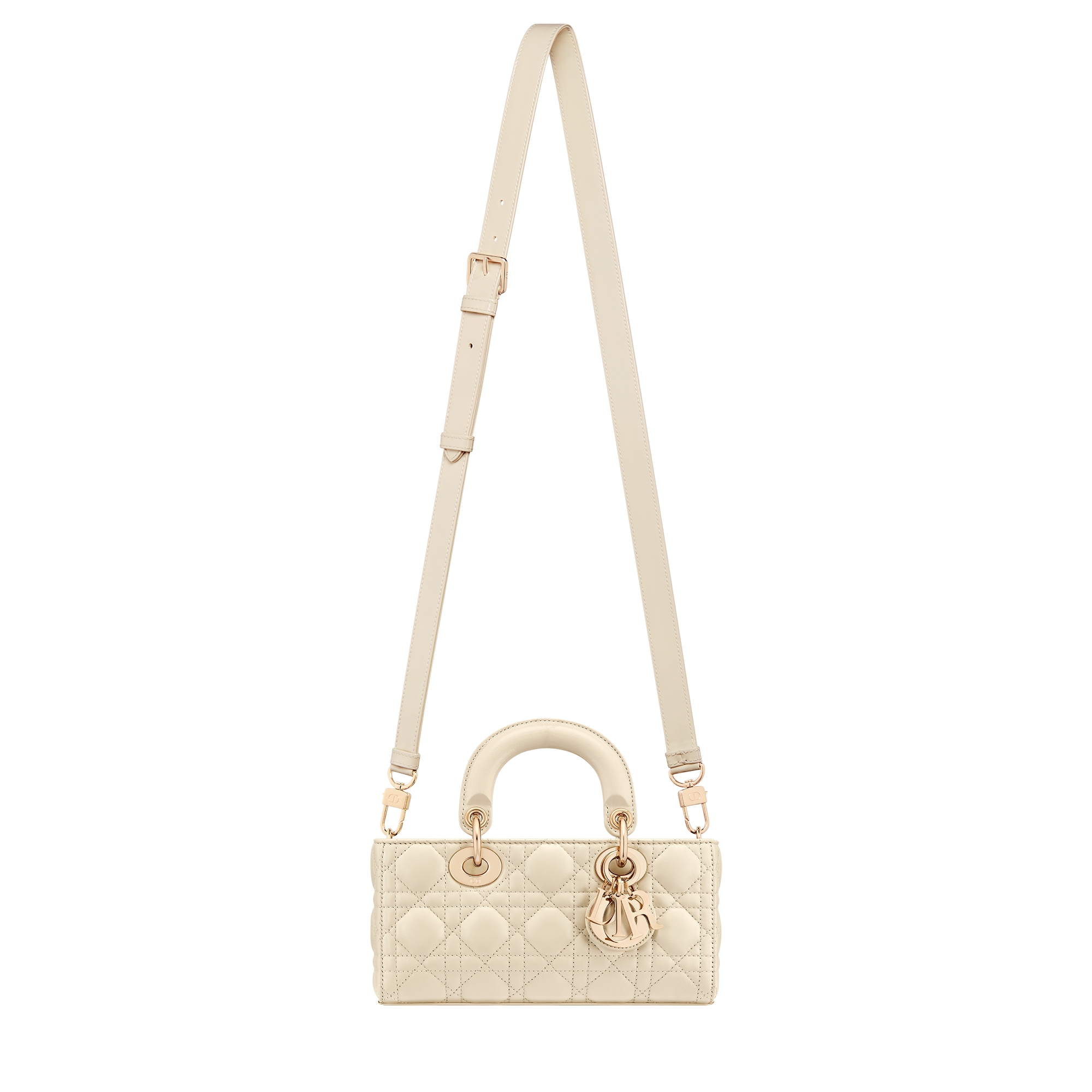 Small Lady D-Joy Bag Light Beige Cannage Lambskin E07