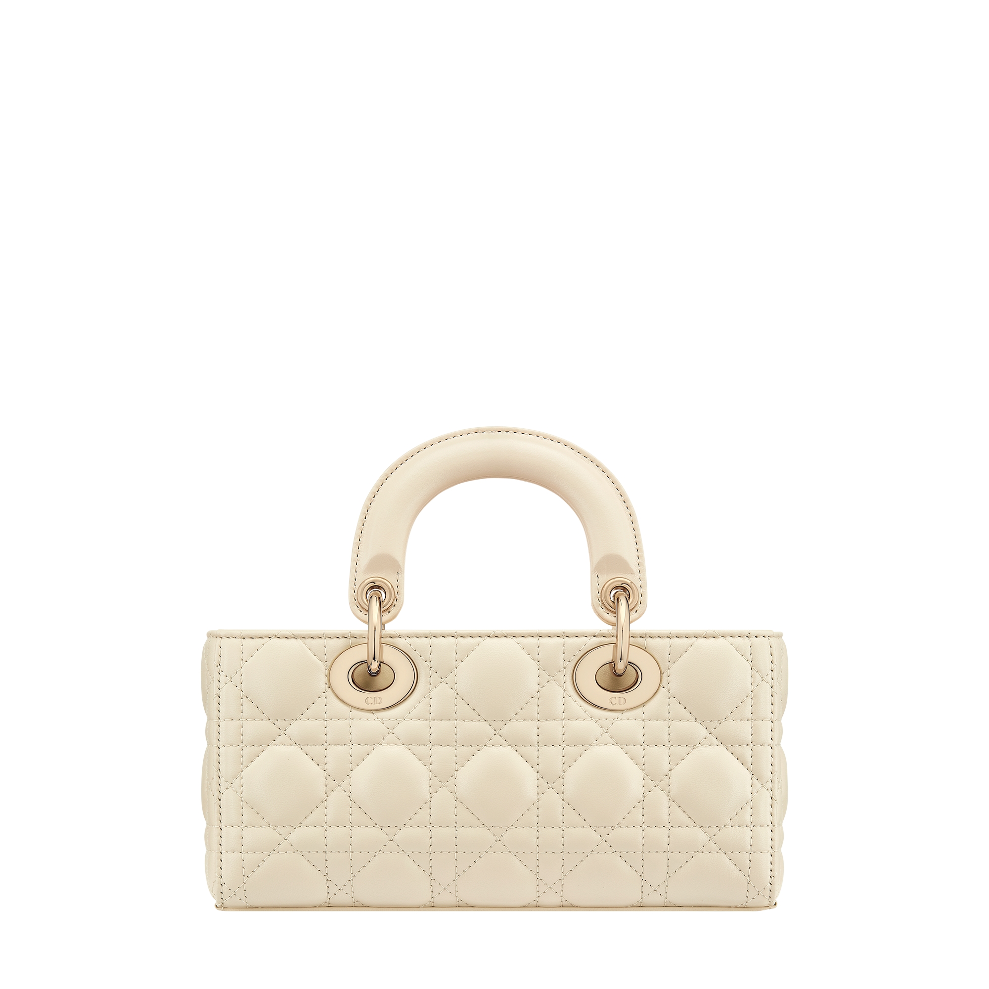 Small Lady D-Joy Bag Light Beige Cannage Lambskin E08