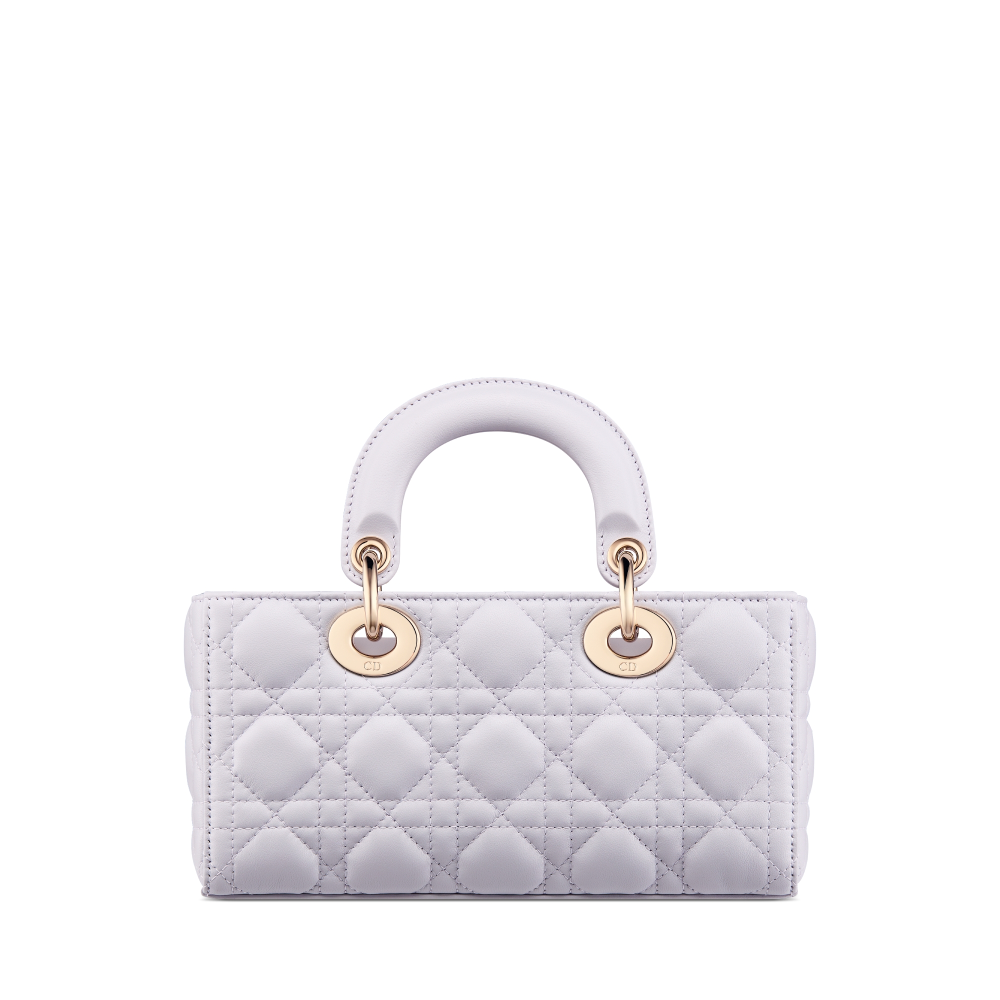 Small Lady D-Joy Bag Lilac Cannage Lambskin E08