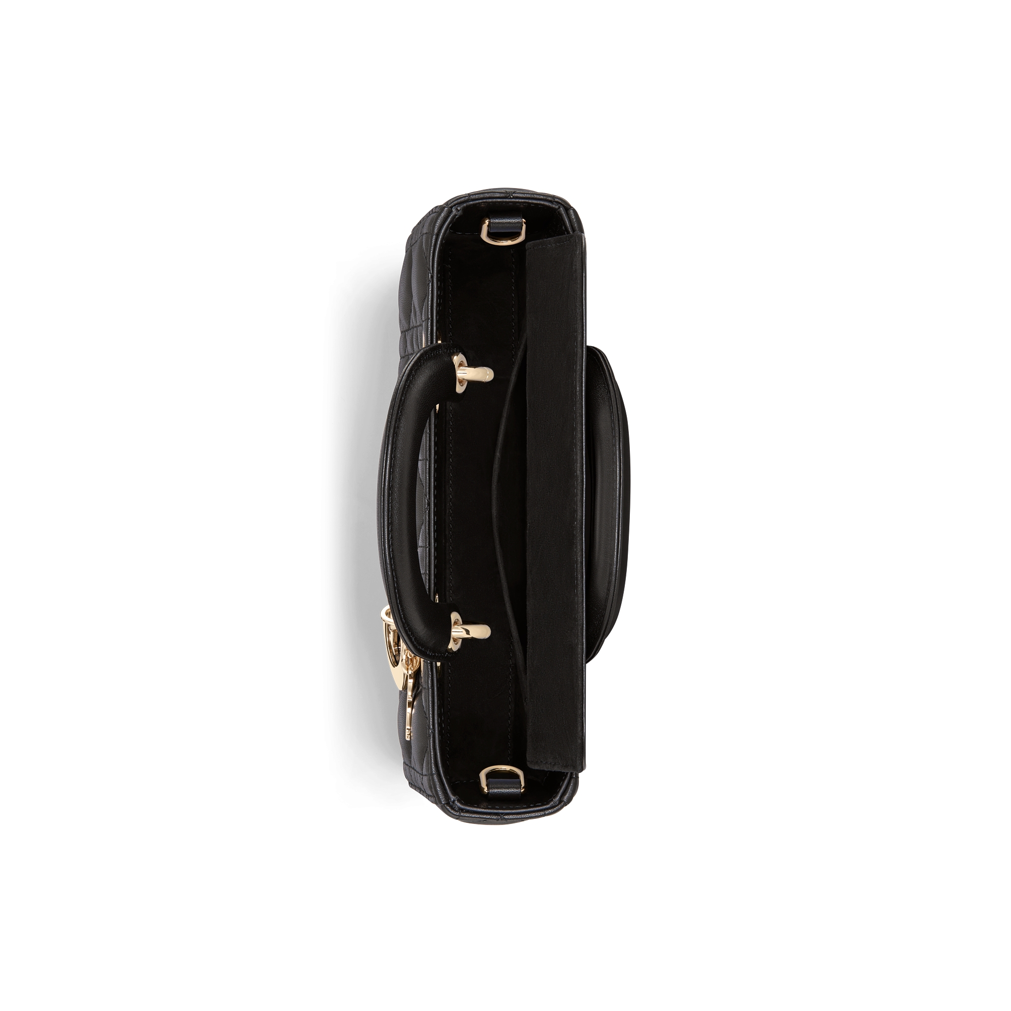 Small Lady D-Joy Bag Black Cannage Lambskin E06