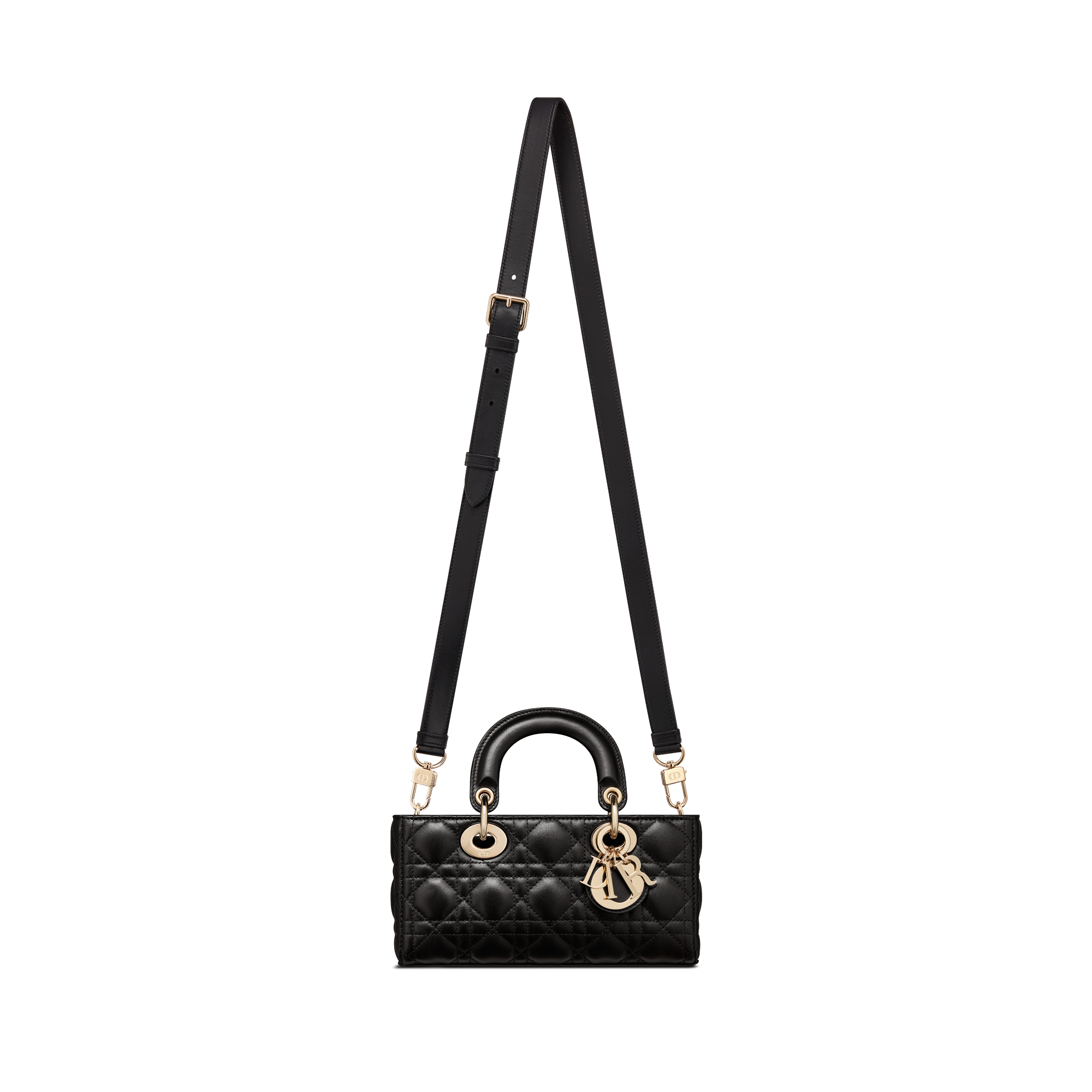 Small Lady D-Joy Bag Black Cannage Lambskin E07