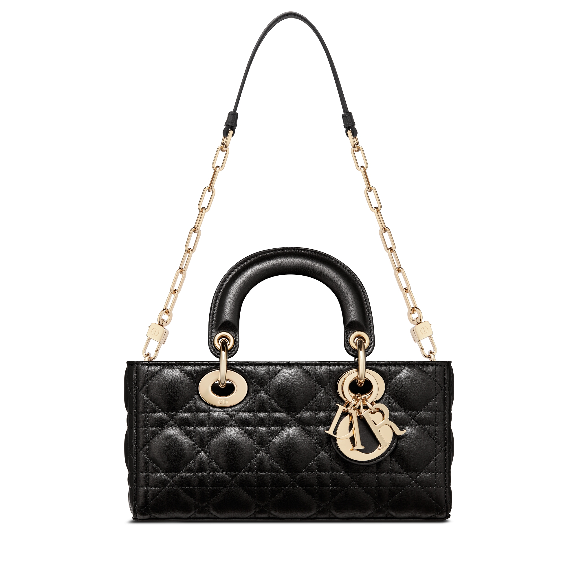Small Lady D-Joy Bag Black Cannage Lambskin E10