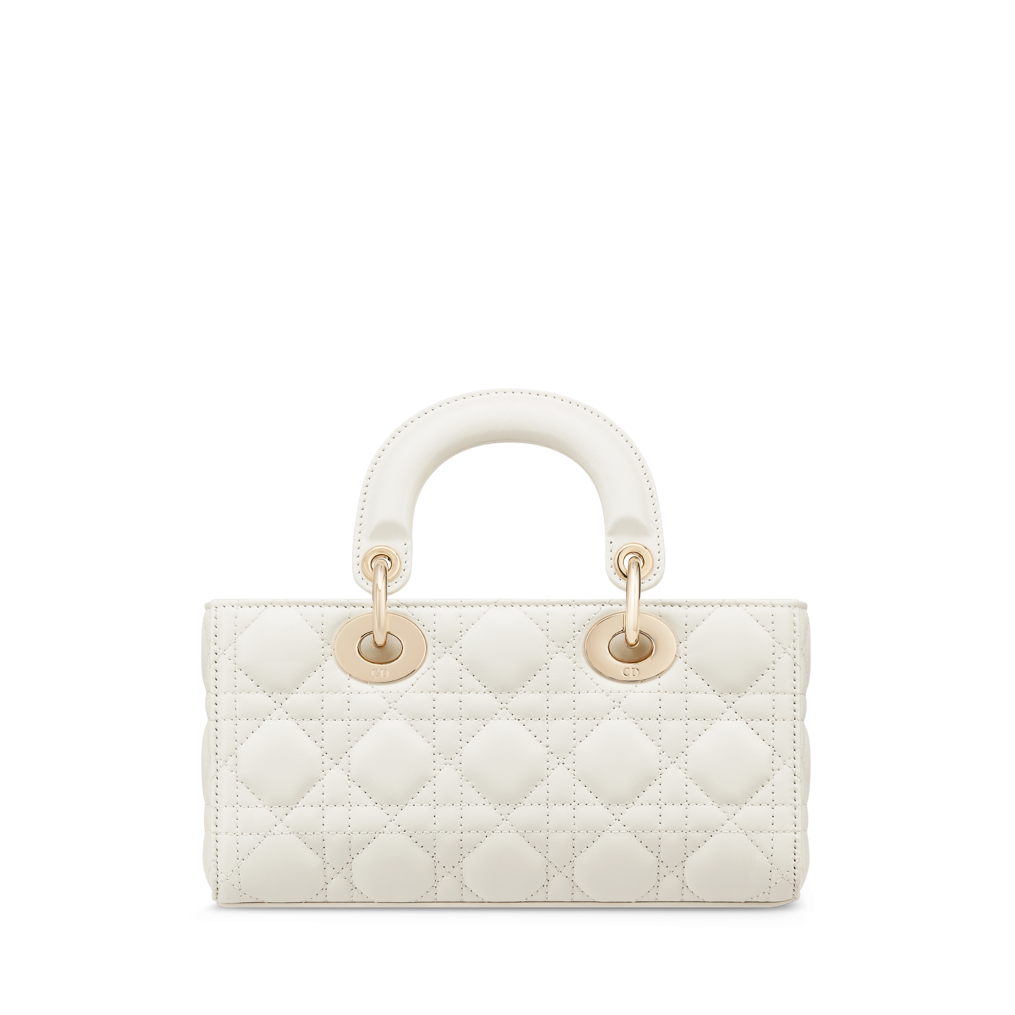 Small Lady D-Joy Bag Latte Cannage Lambskin E08