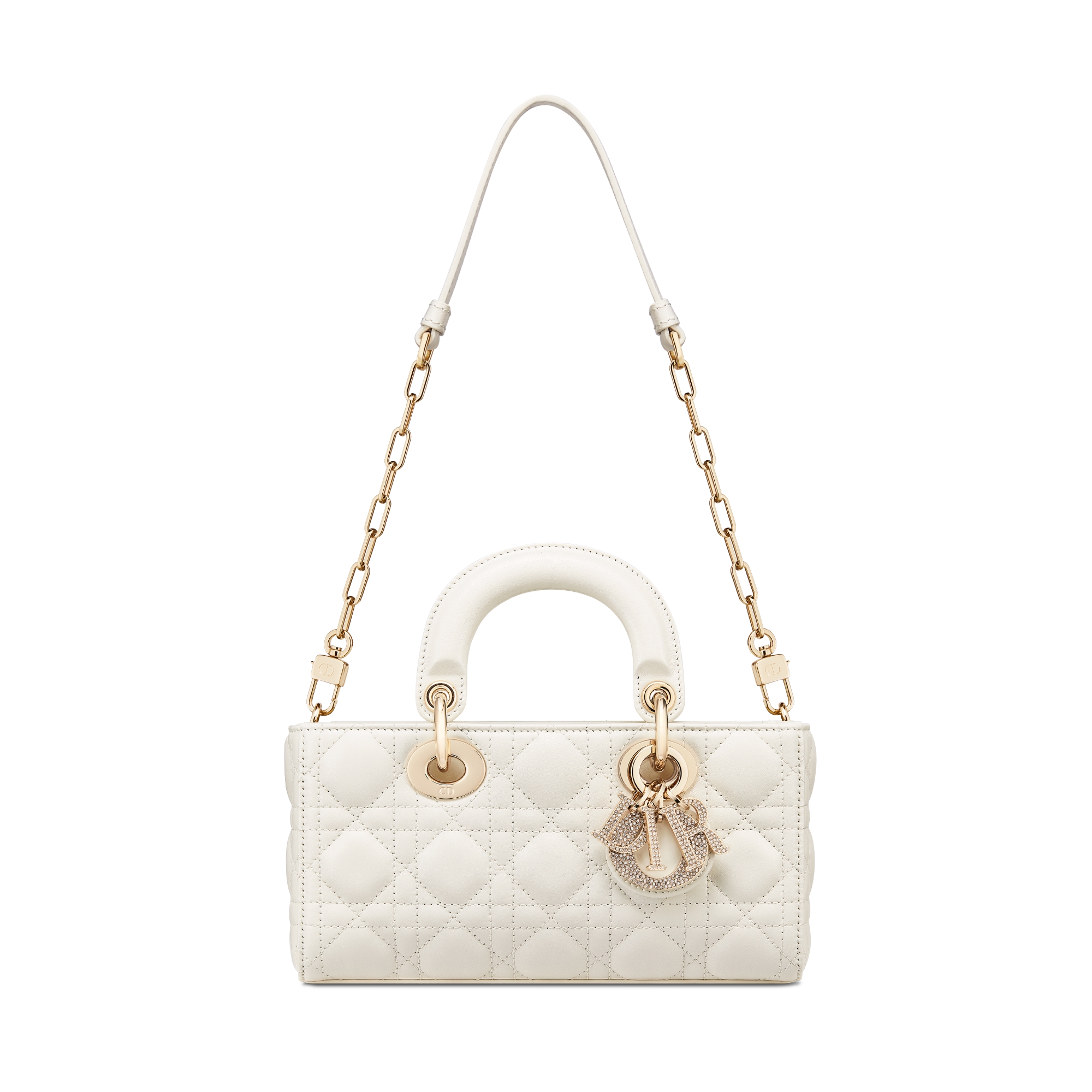 Small Lady D-Joy Bag Latte Cannage Lambskin E10