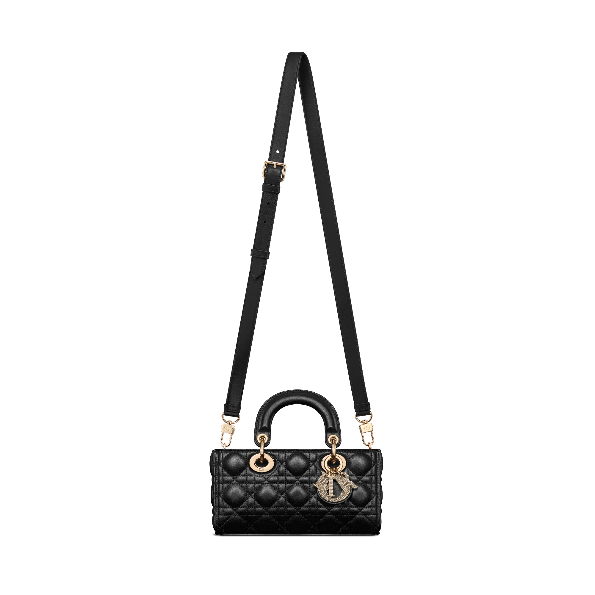 Small Lady D-Joy Bag Black Cannage Lambskin E07