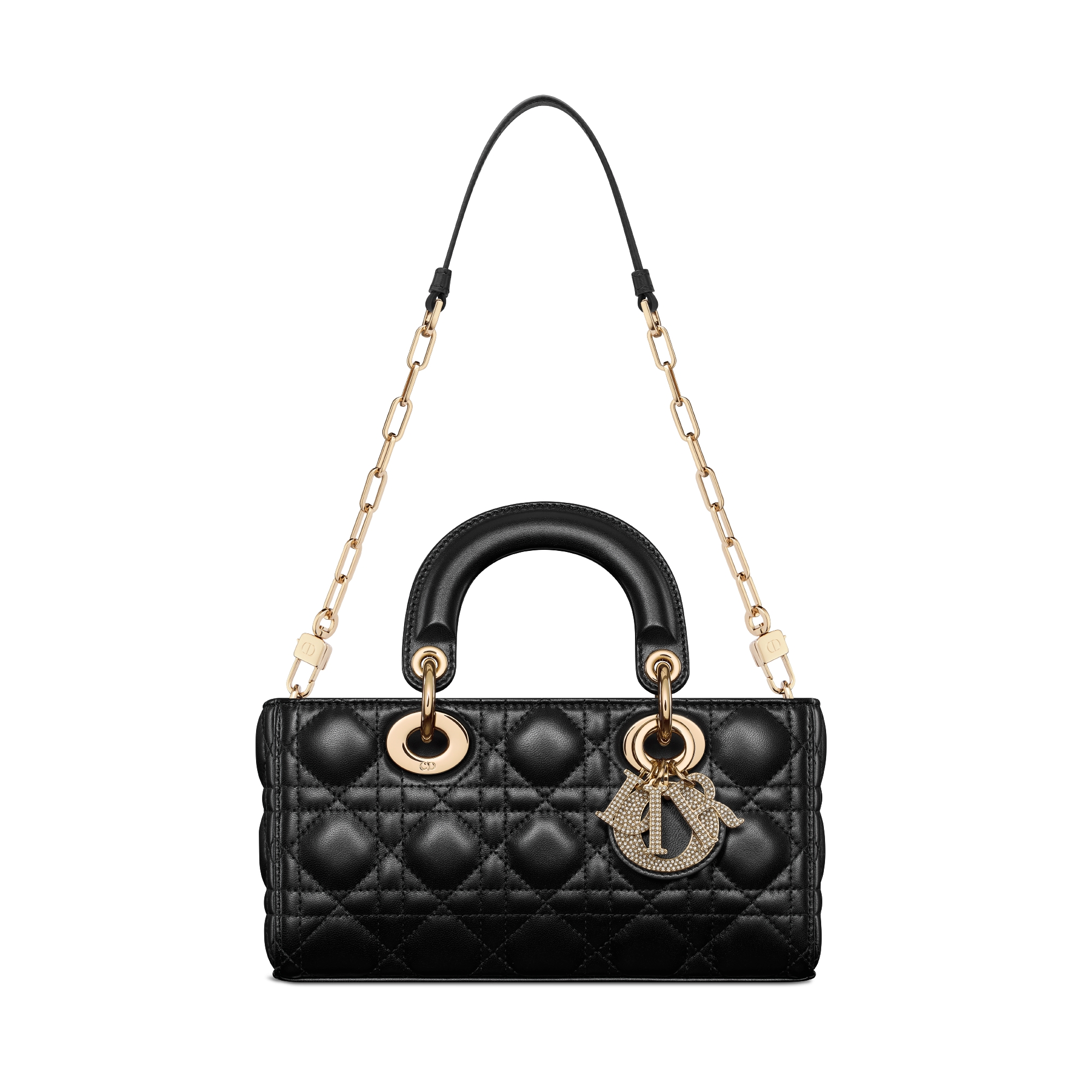 Small Lady D-Joy Bag Black Cannage Lambskin E10
