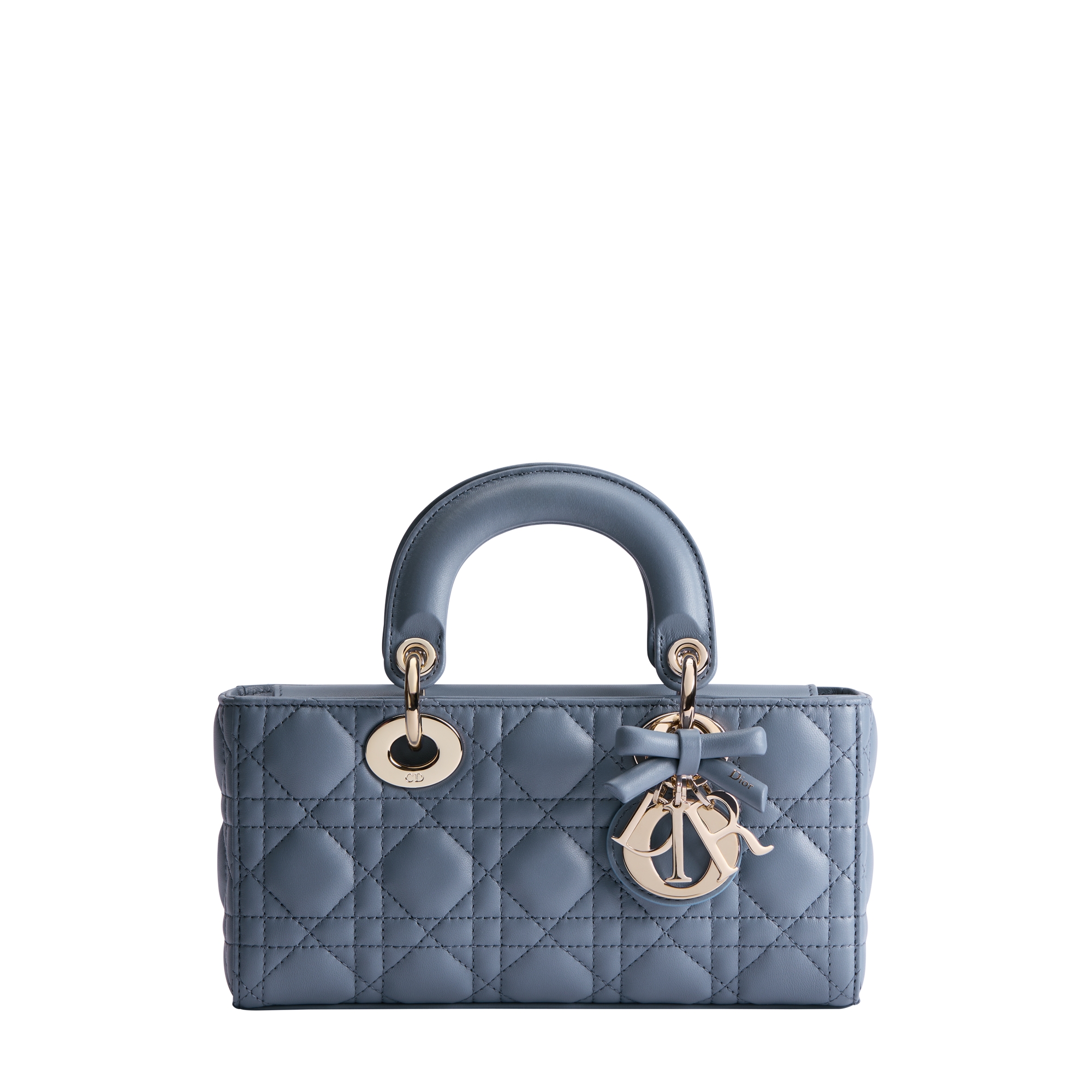  Blue Gray Cannage Lambskin