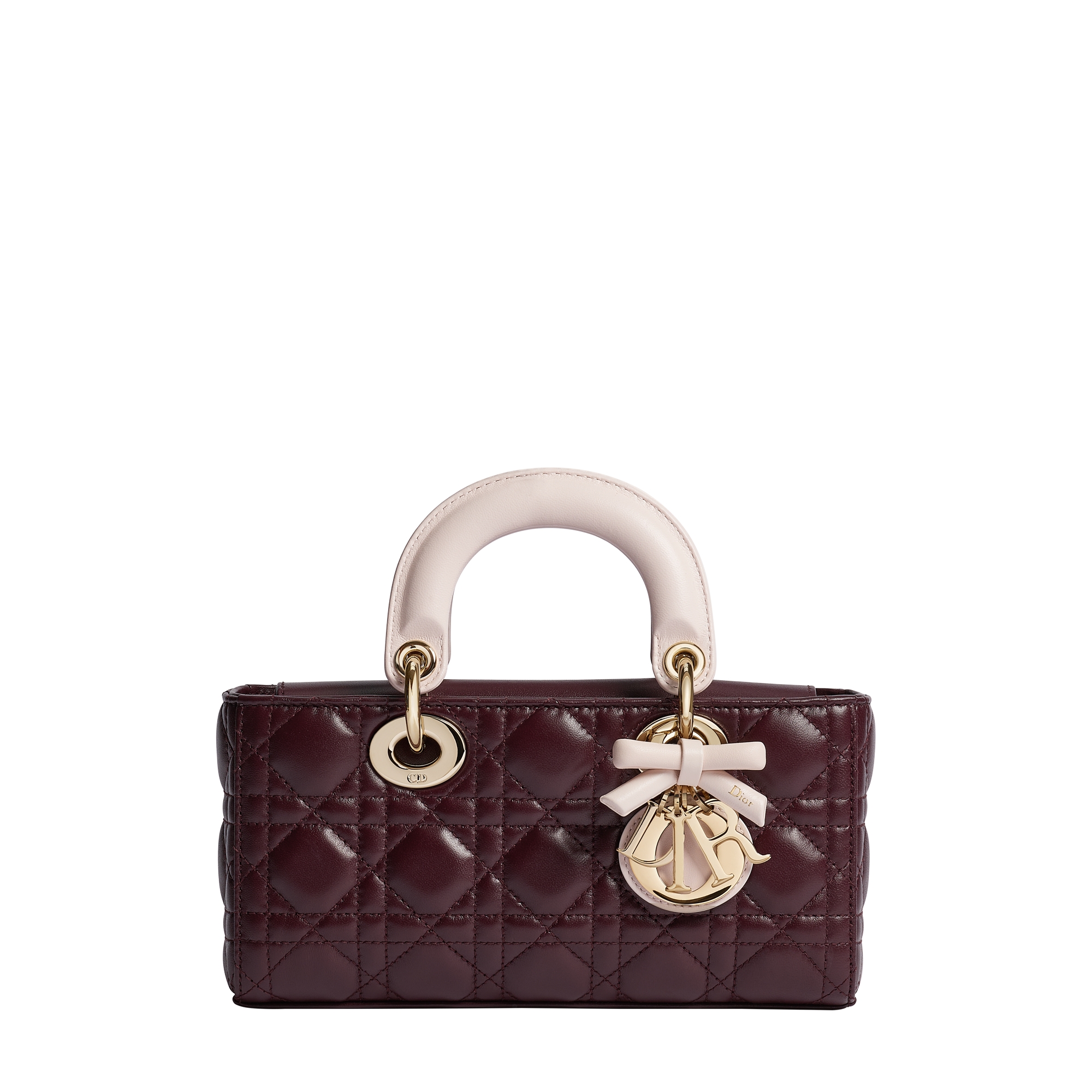 Small Lady D-Joy Bag Two-Tone Deep Amaranth and Ballet Pink