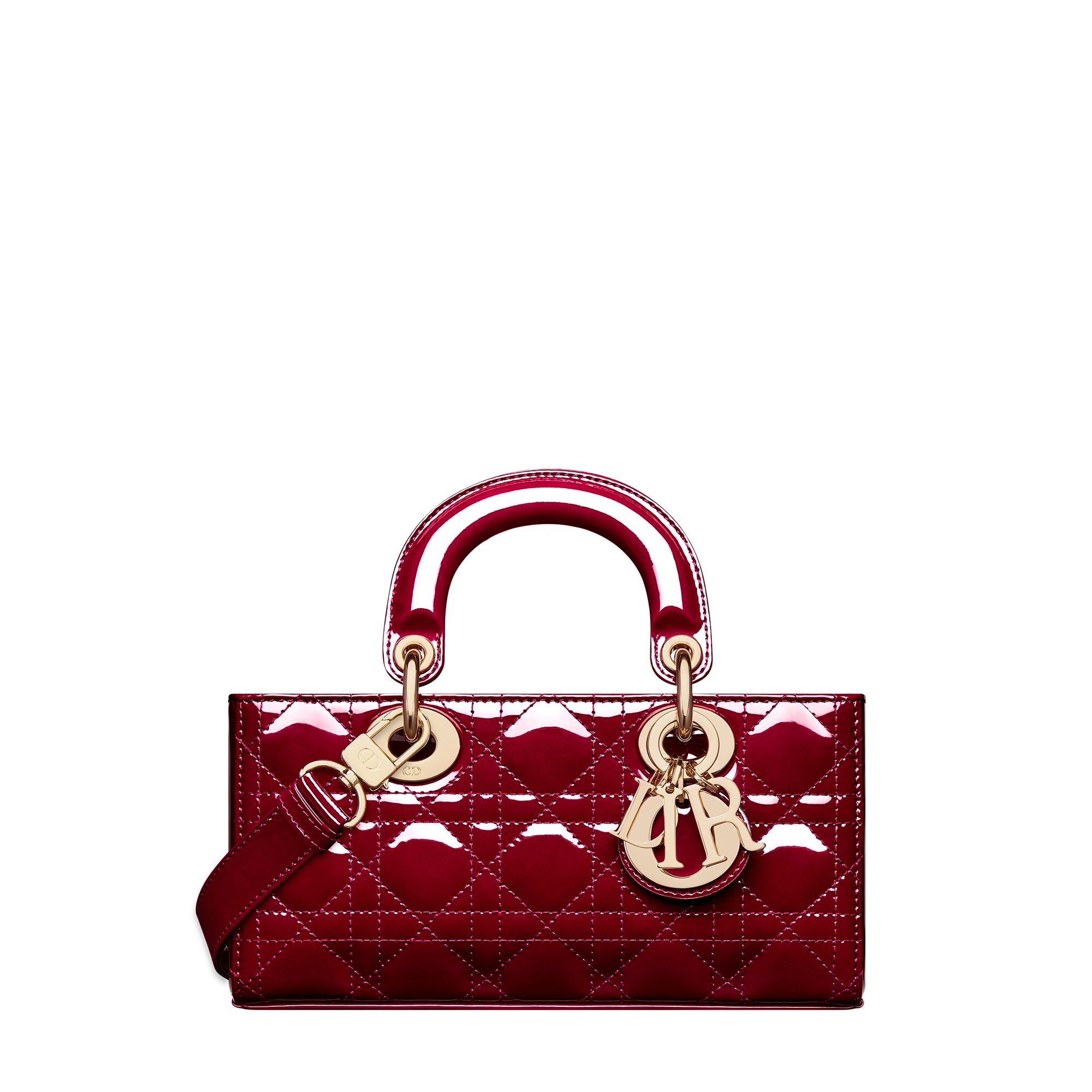  Cherry Red Patent Cannage Calfskin