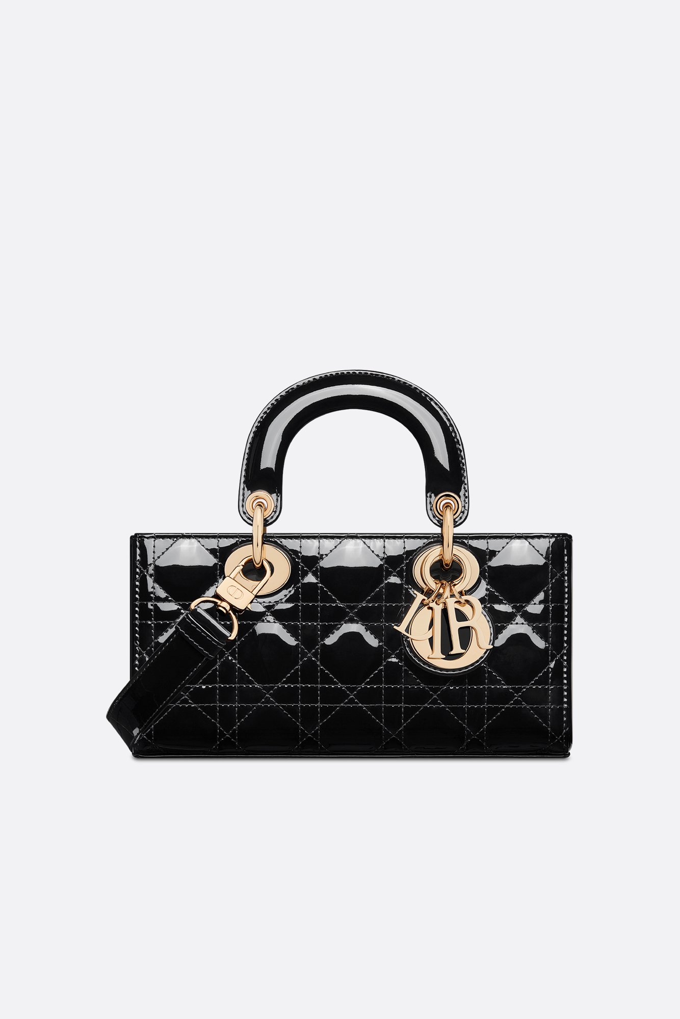 Small Lady D-Joy Bag Black Patent Cannage Calfskin | DIOR Small Lady D-Joy Bag Black Patent Cannage Calfskin | DIOR