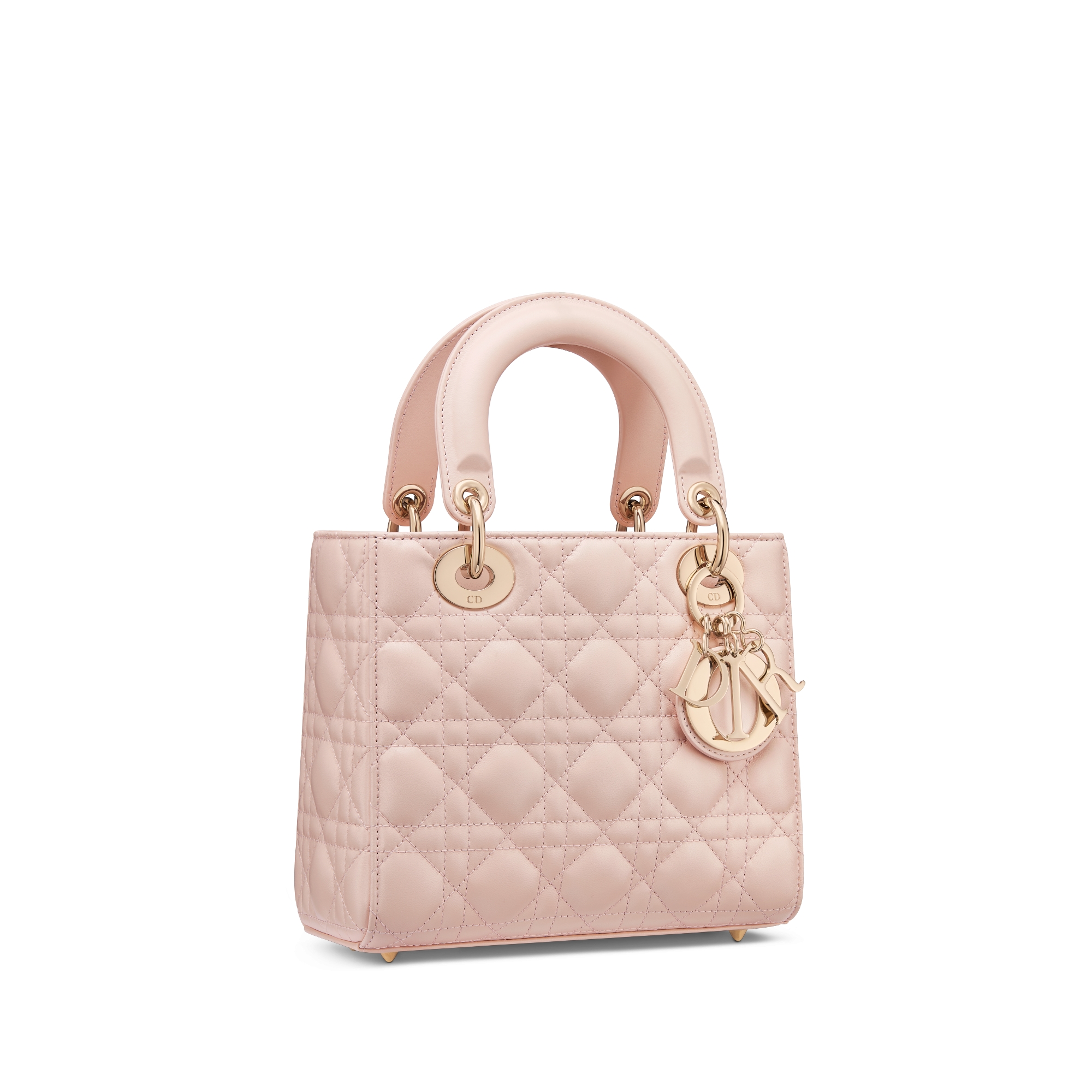 Small Lady Dior Bag Powder Pink Cannage Lambskin E03