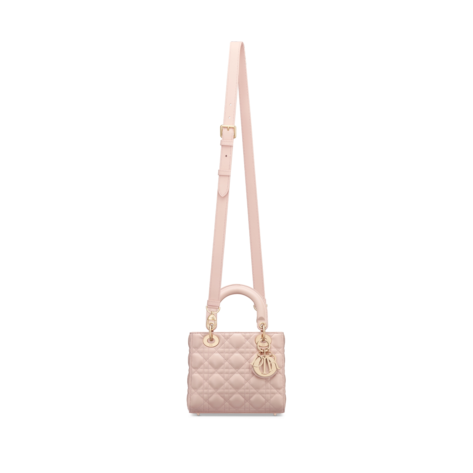 Small Lady Dior Bag Powder Pink Cannage Lambskin E10