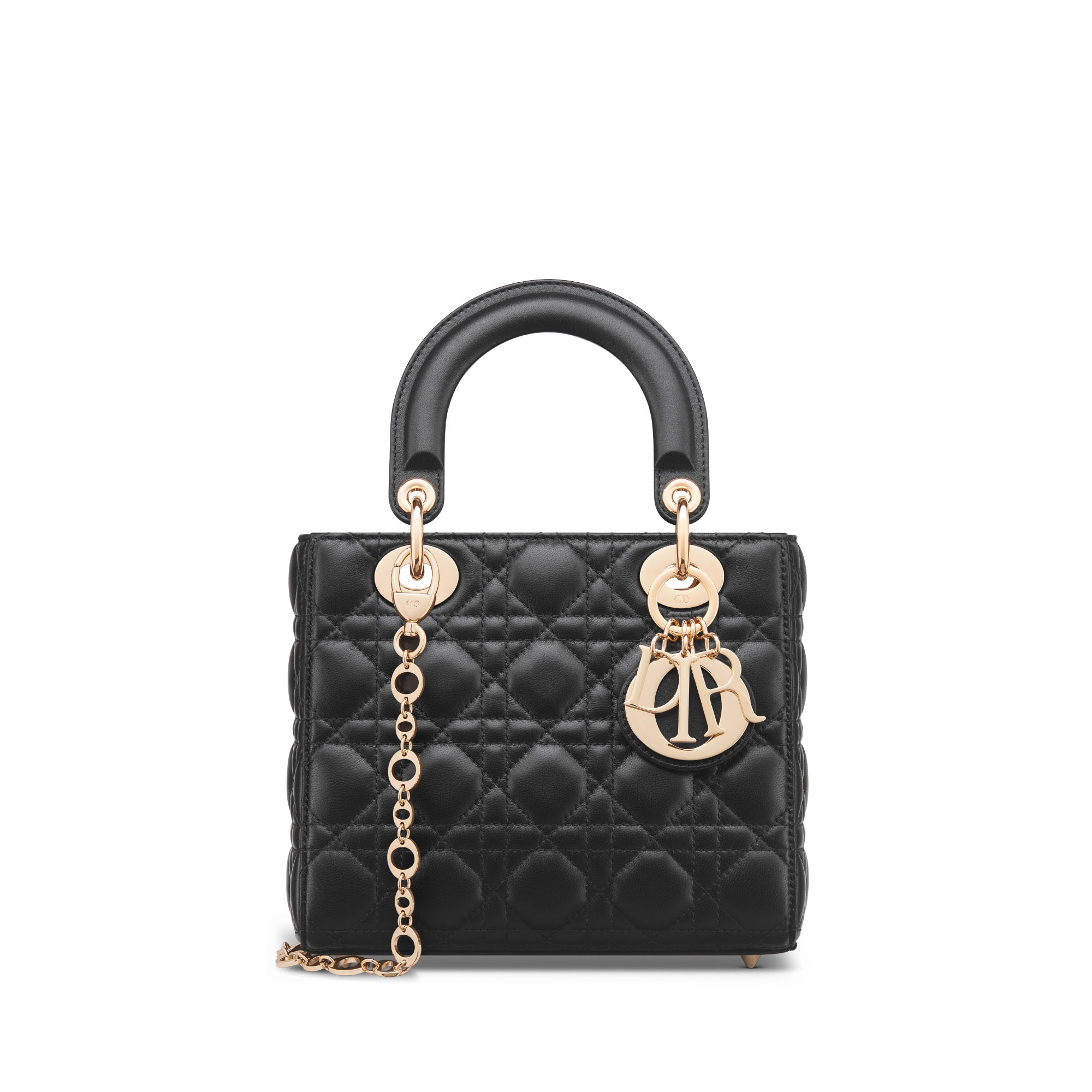Small Lady Dior Bag Black Cannage Lambskin E01