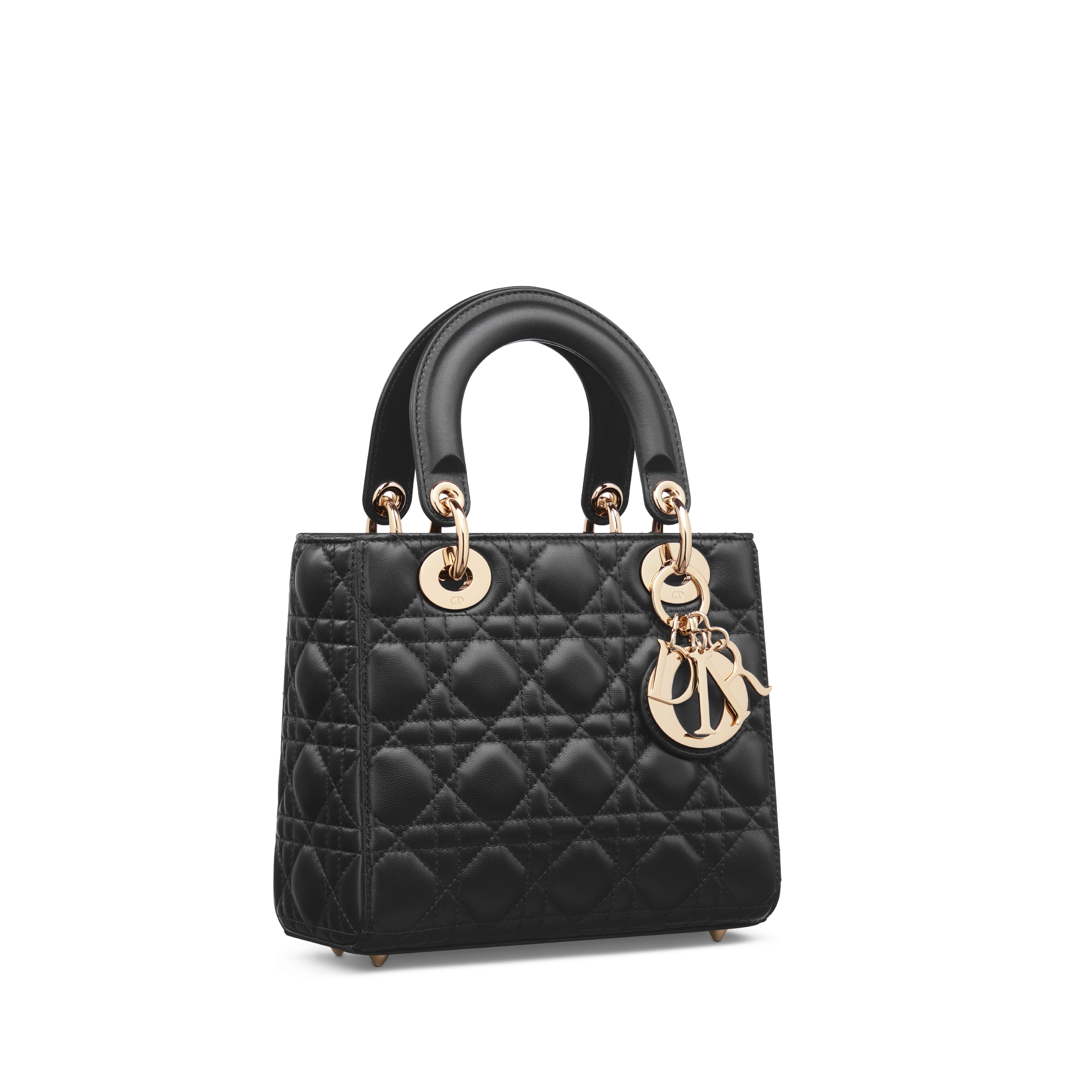 Small Lady Dior Bag Black Cannage Lambskin E03