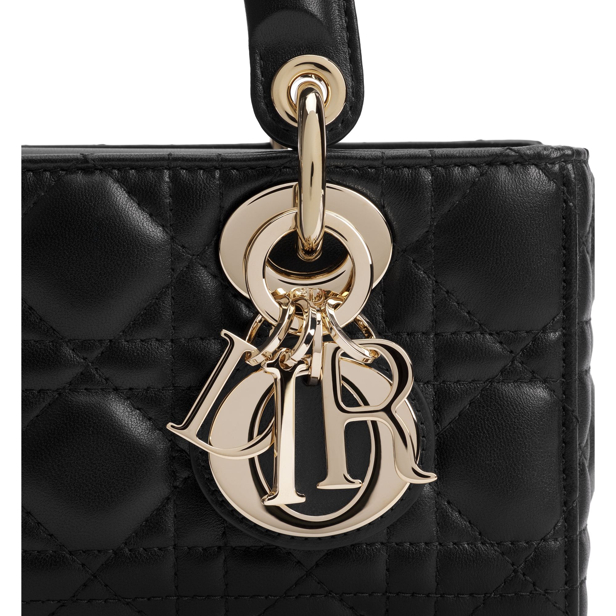 Mini Lady D-Joy Bag Black Cannage Lambskin E09