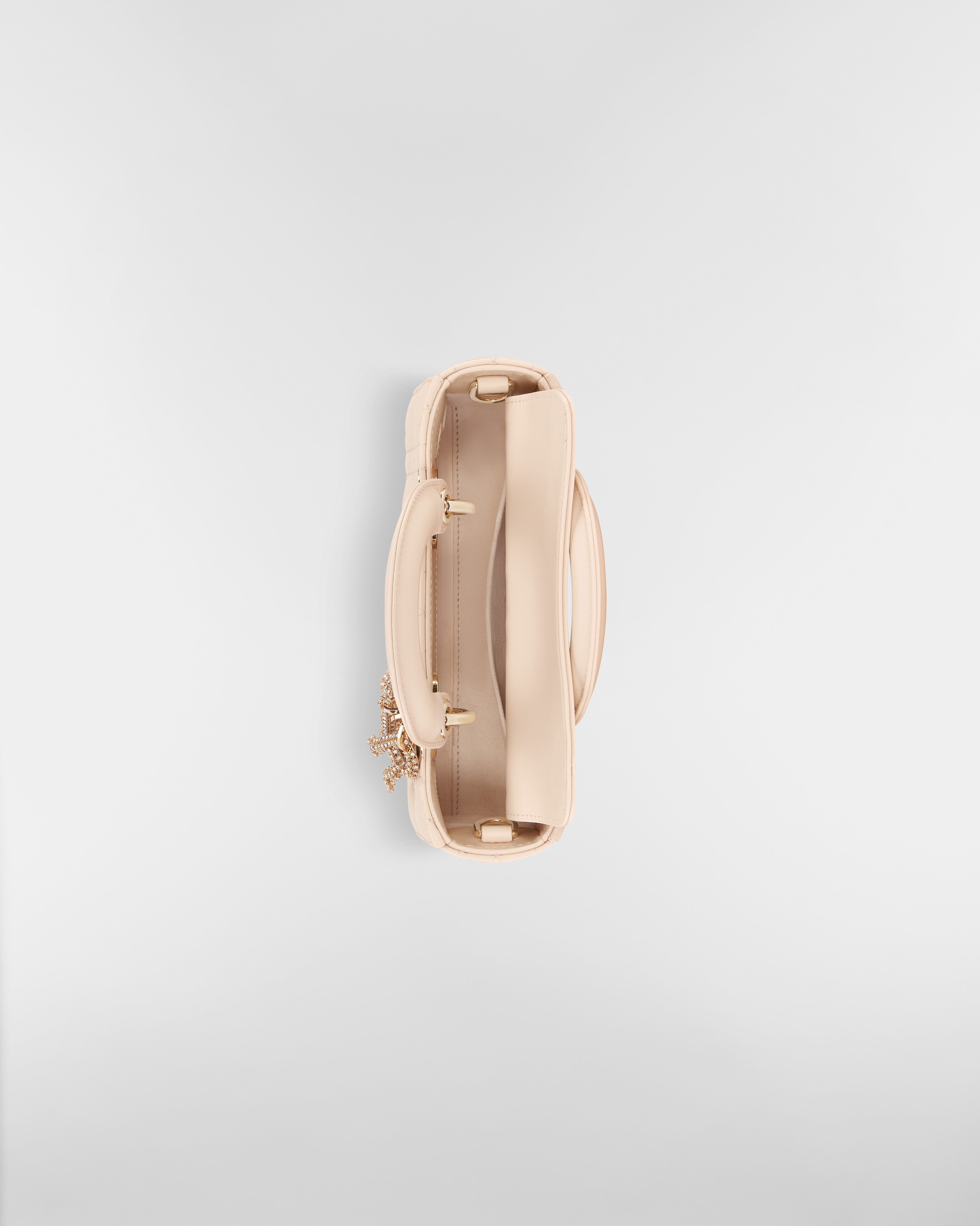 Mini Lady D-Joy Bag Sandstone Pink Cannage Lambskin E06