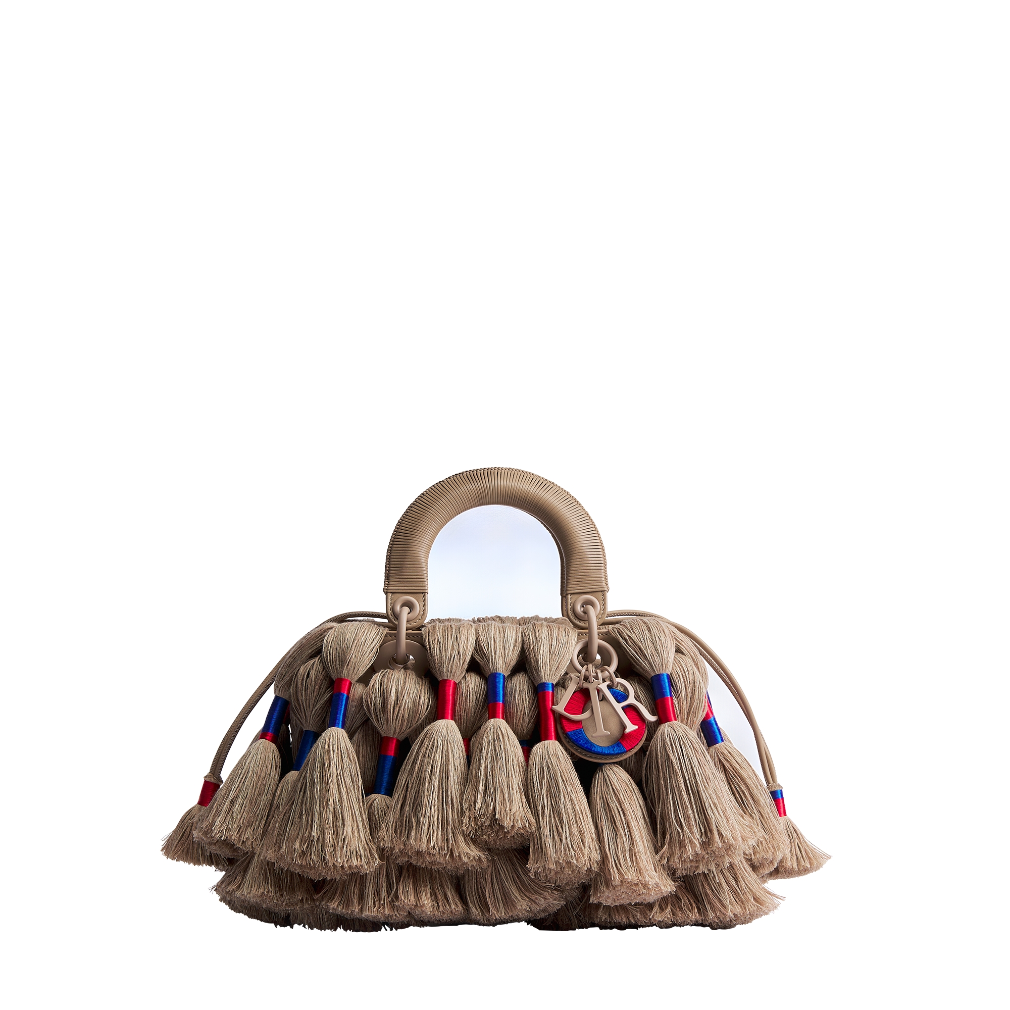  Kalbsleder in Beige mit Quasten