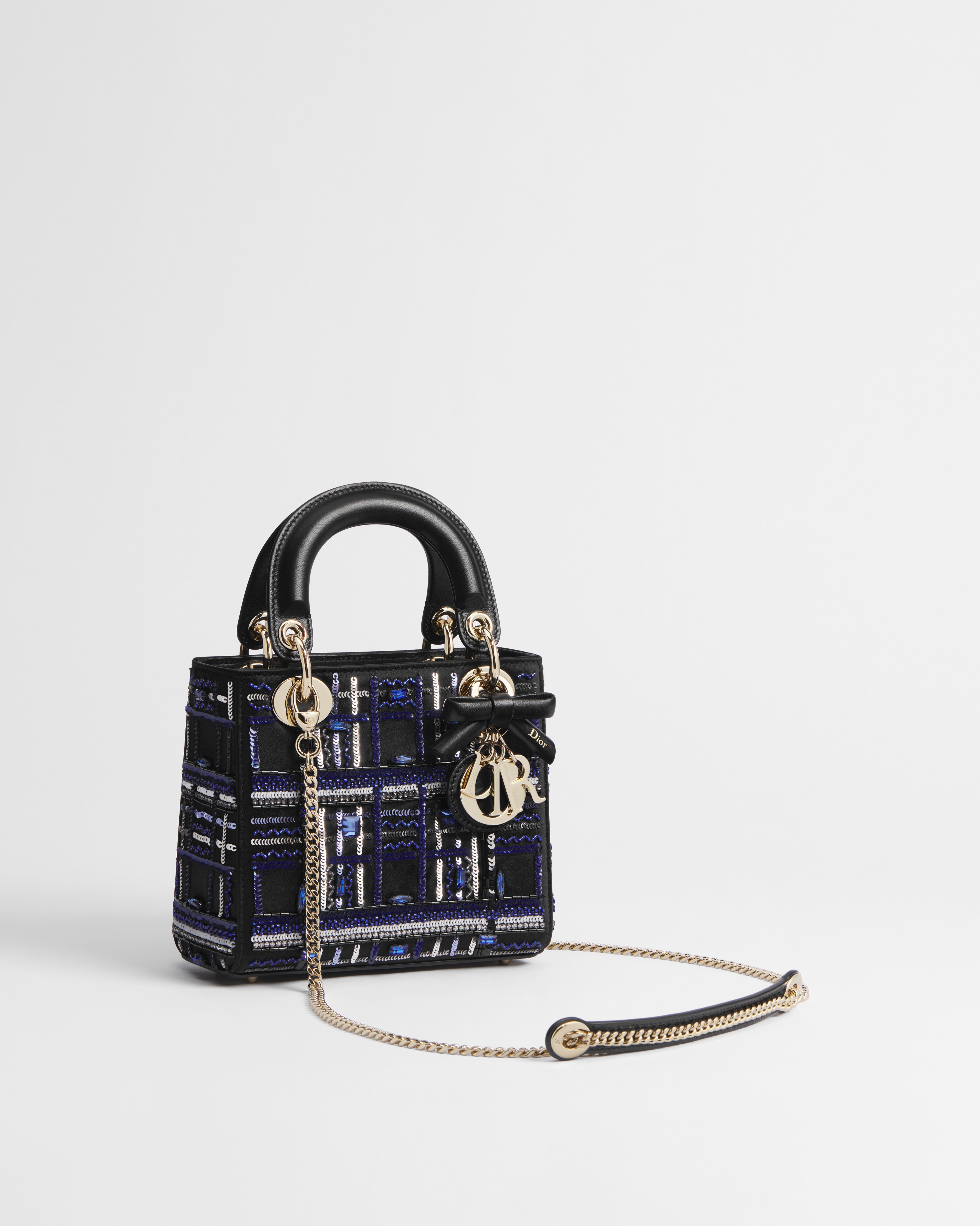 Mini Lady Dior Tasche mit Kette
