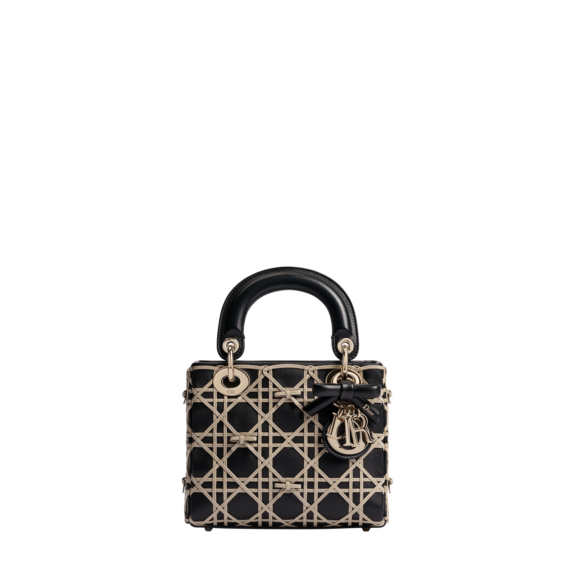 DIOR | Lady Dior チェーンバッグ ミニ カナージュ ボウ エンブロイ