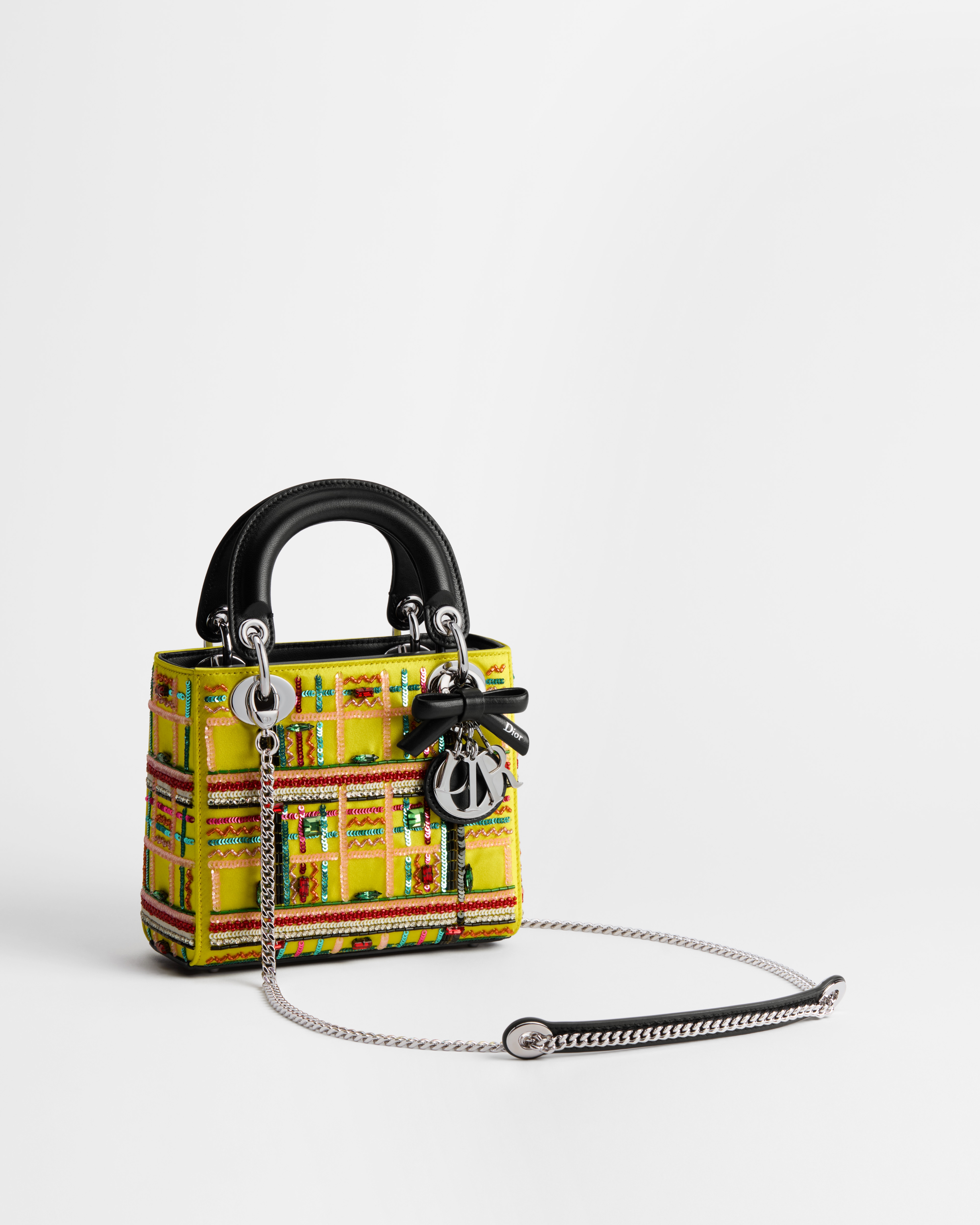 Mini Lady Dior Tasche mit Kette