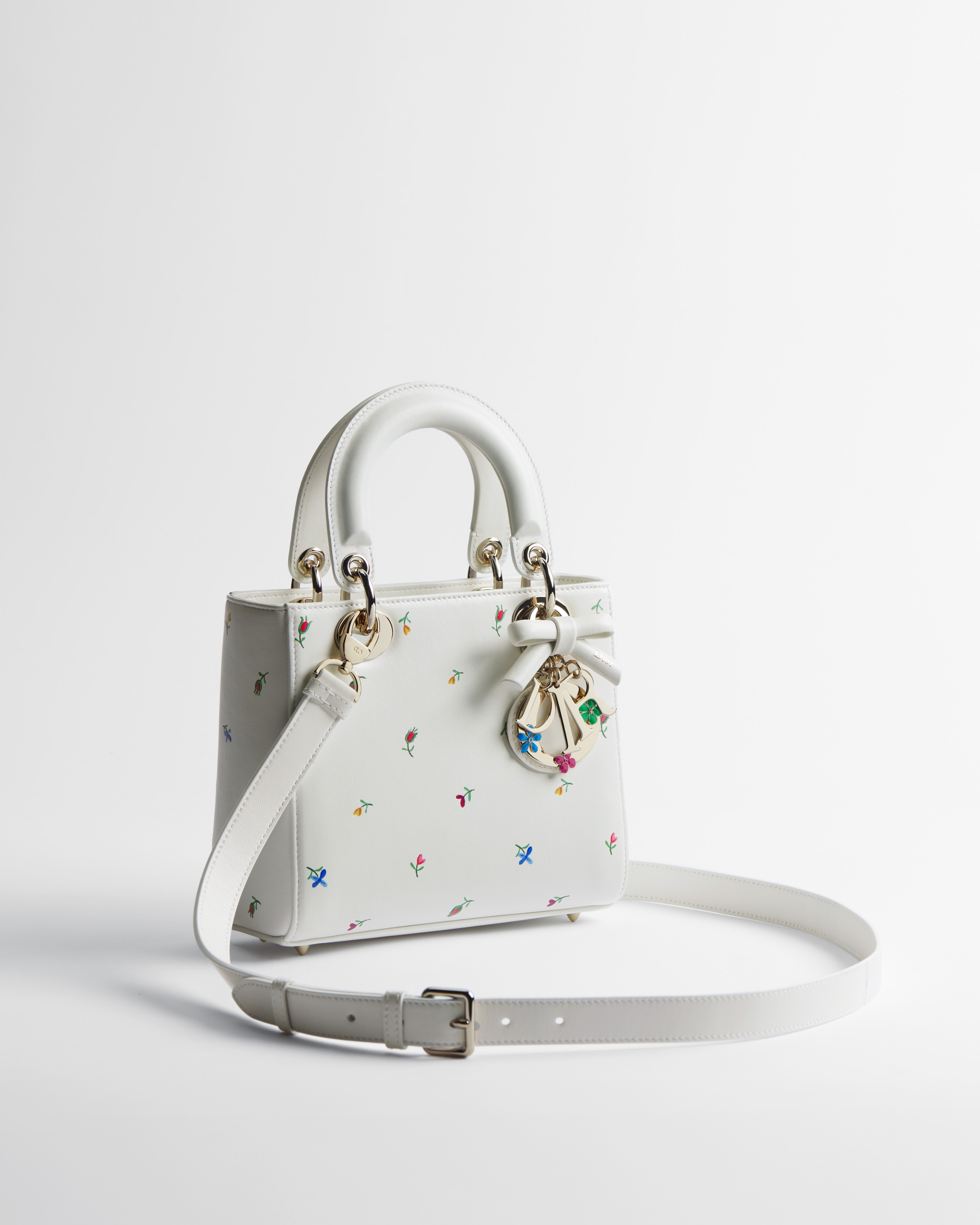 Kleine Dioramour Lady Dior Tasche mit Trageriemen