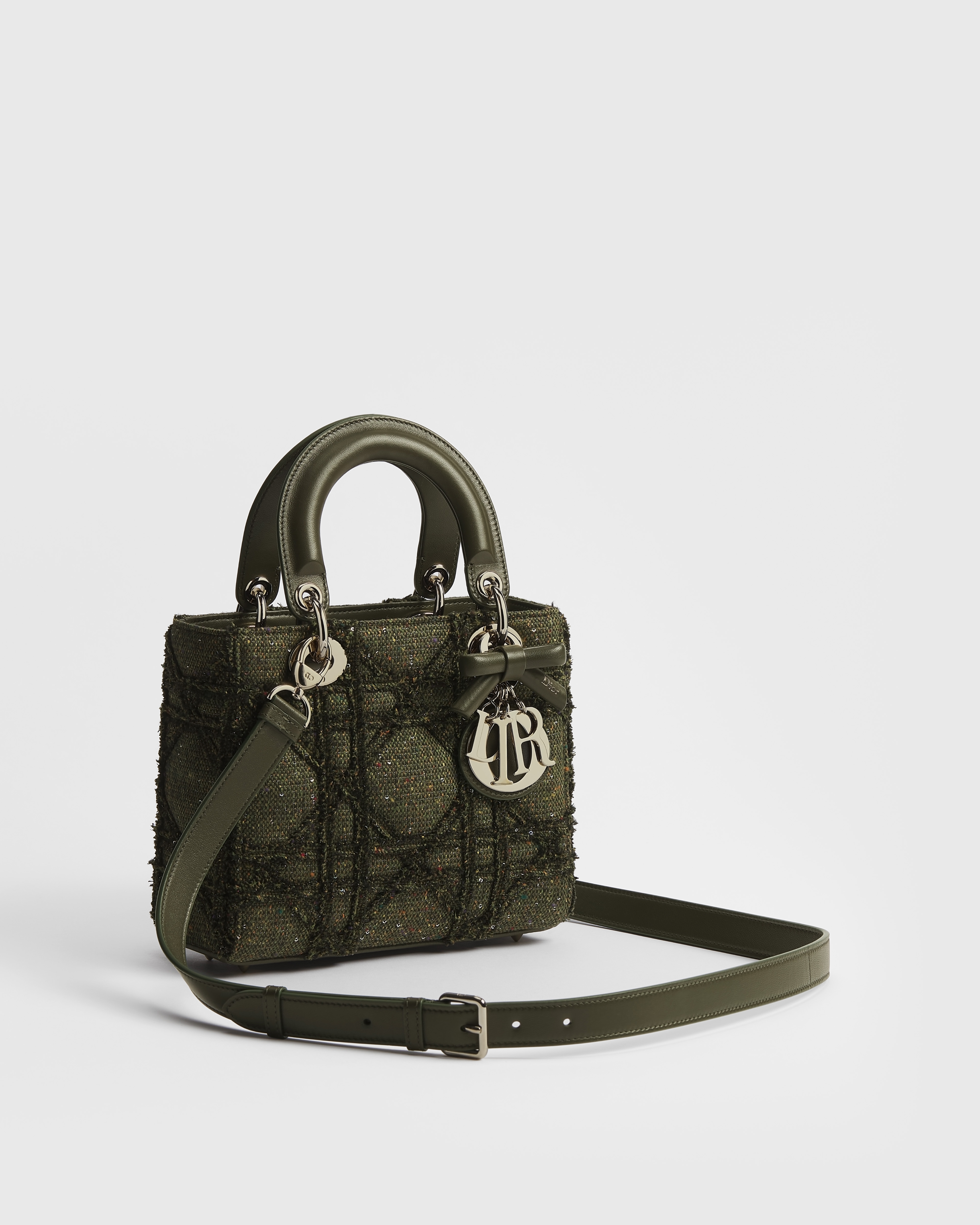 Kleine Lady Dior Tasche mit Trageriemen