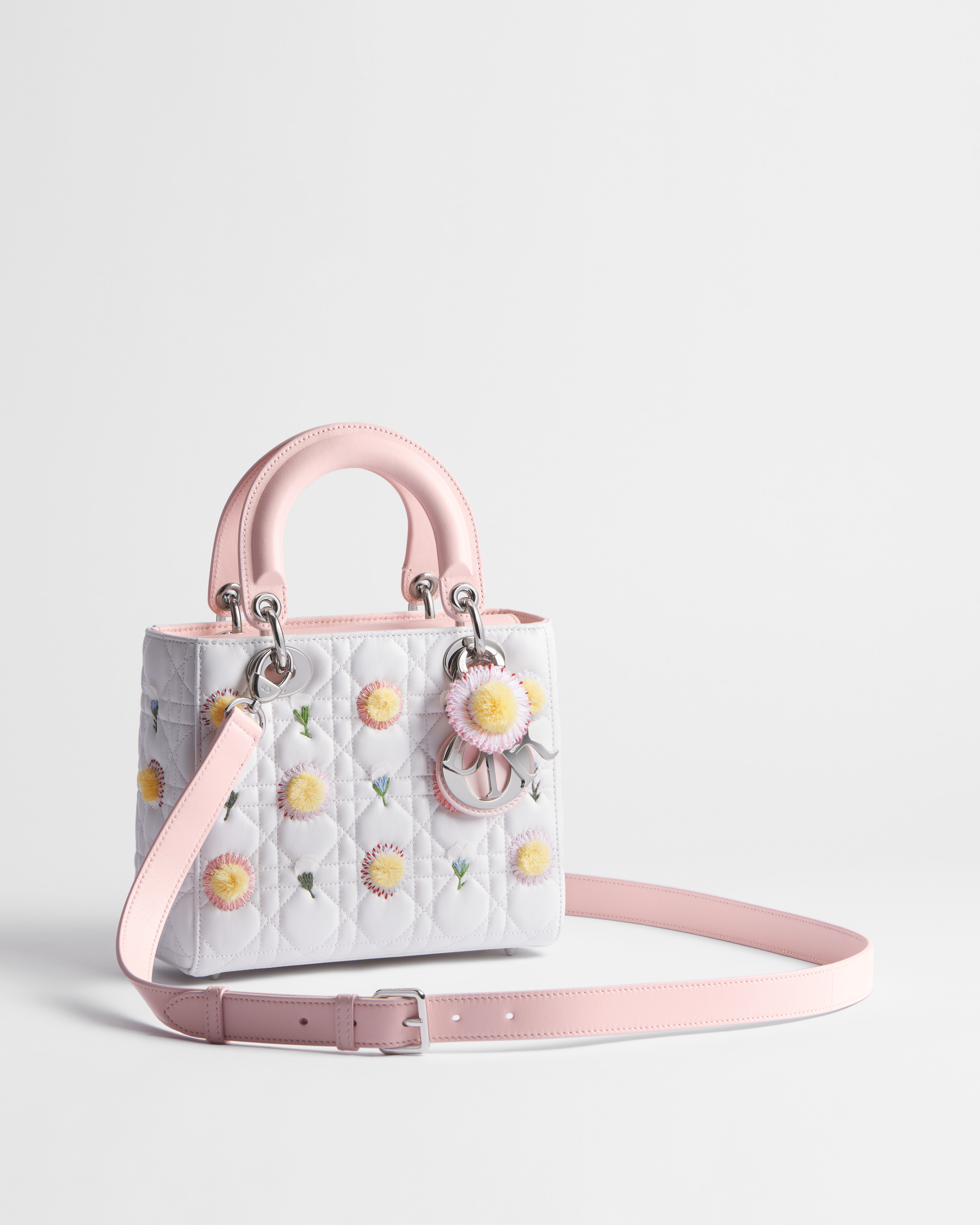 Kleine Lady Dior Tasche mit Trageriemen