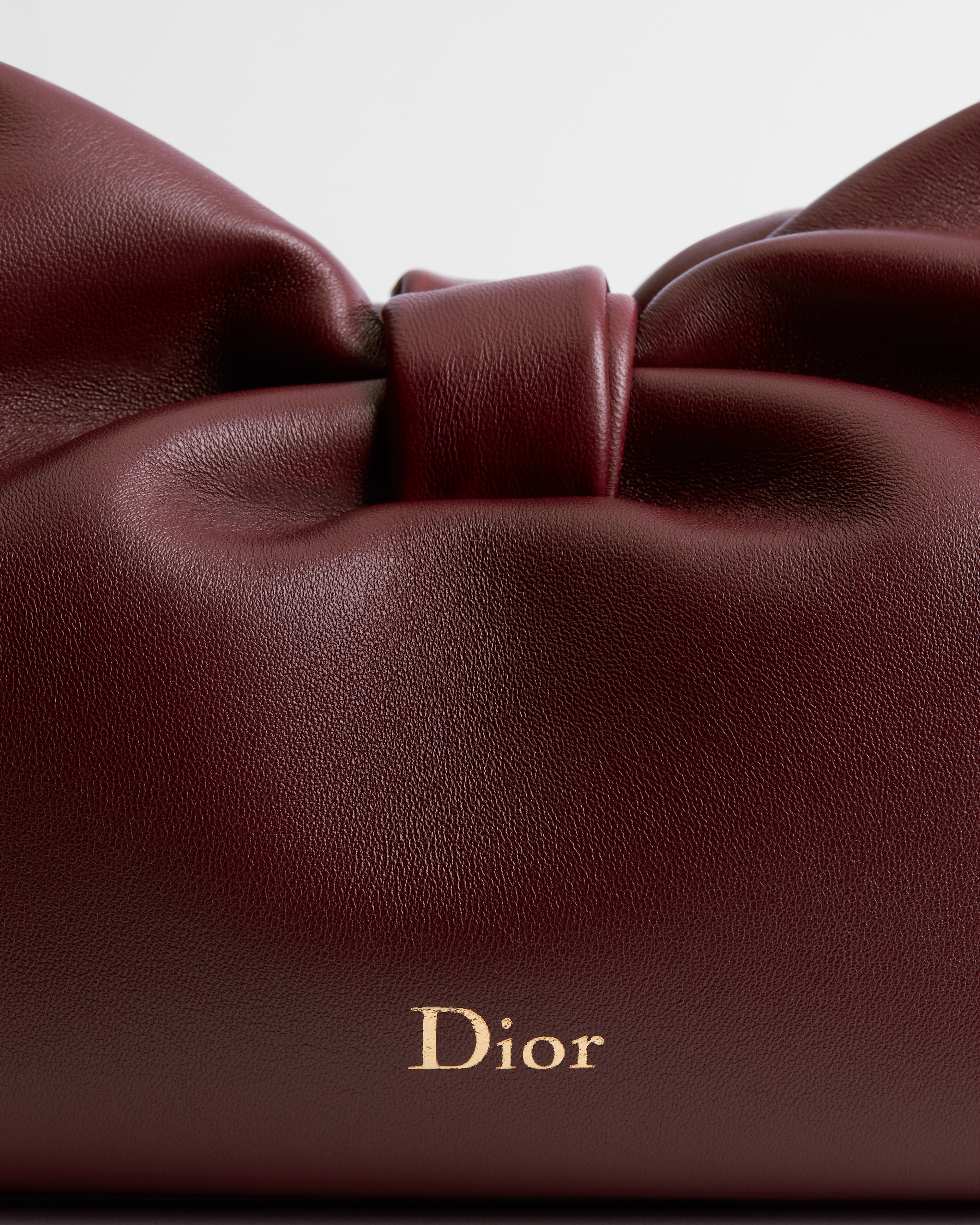 Dior Or Medium Dior Bow Bag Rouge Hermitage Lambskin E09