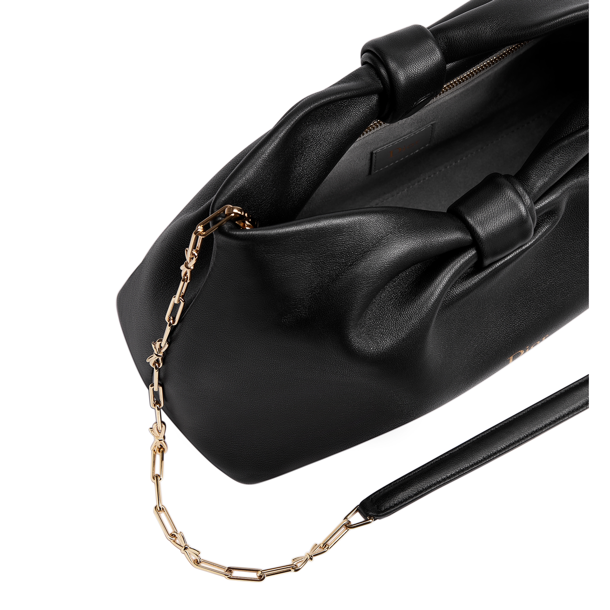 Medium Dior Bow Bag Black Lambskin E06