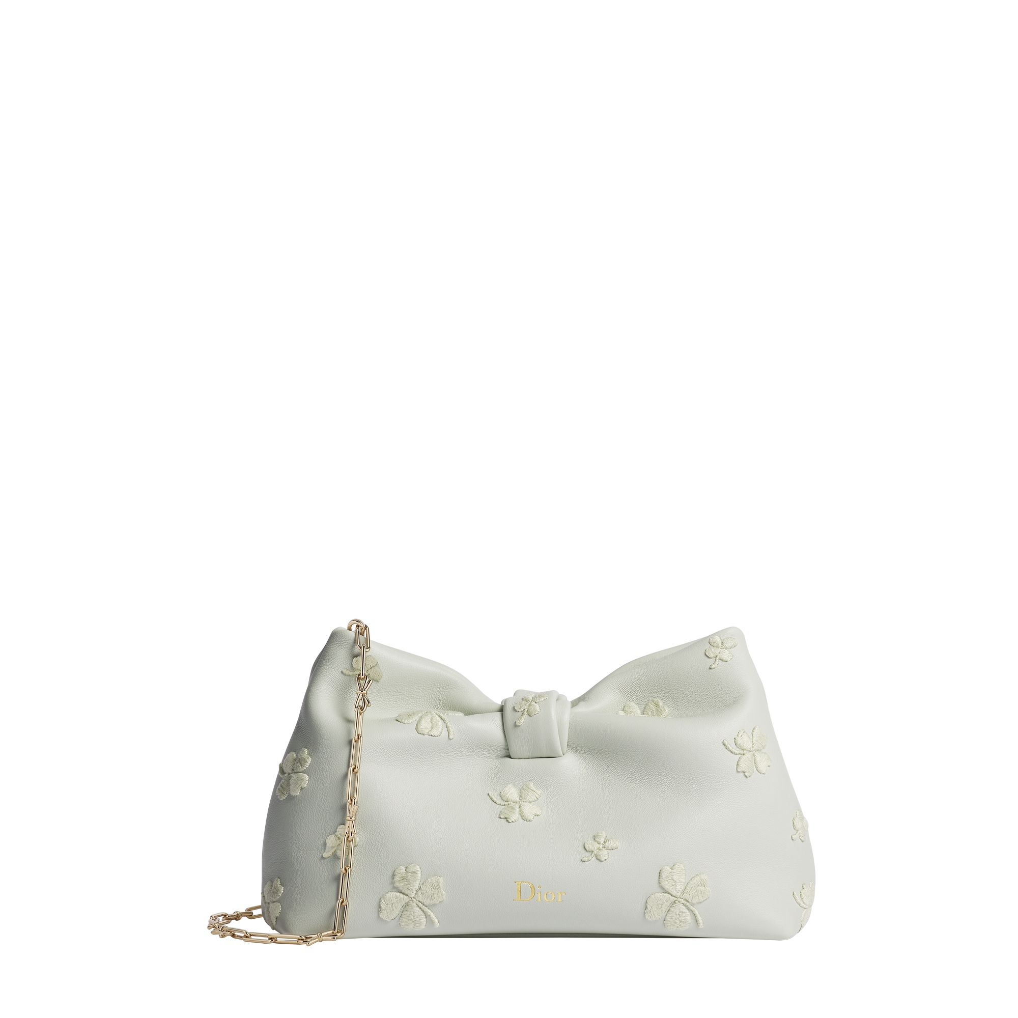  Soupir Green Dior Clover Embroidered Lambskin
